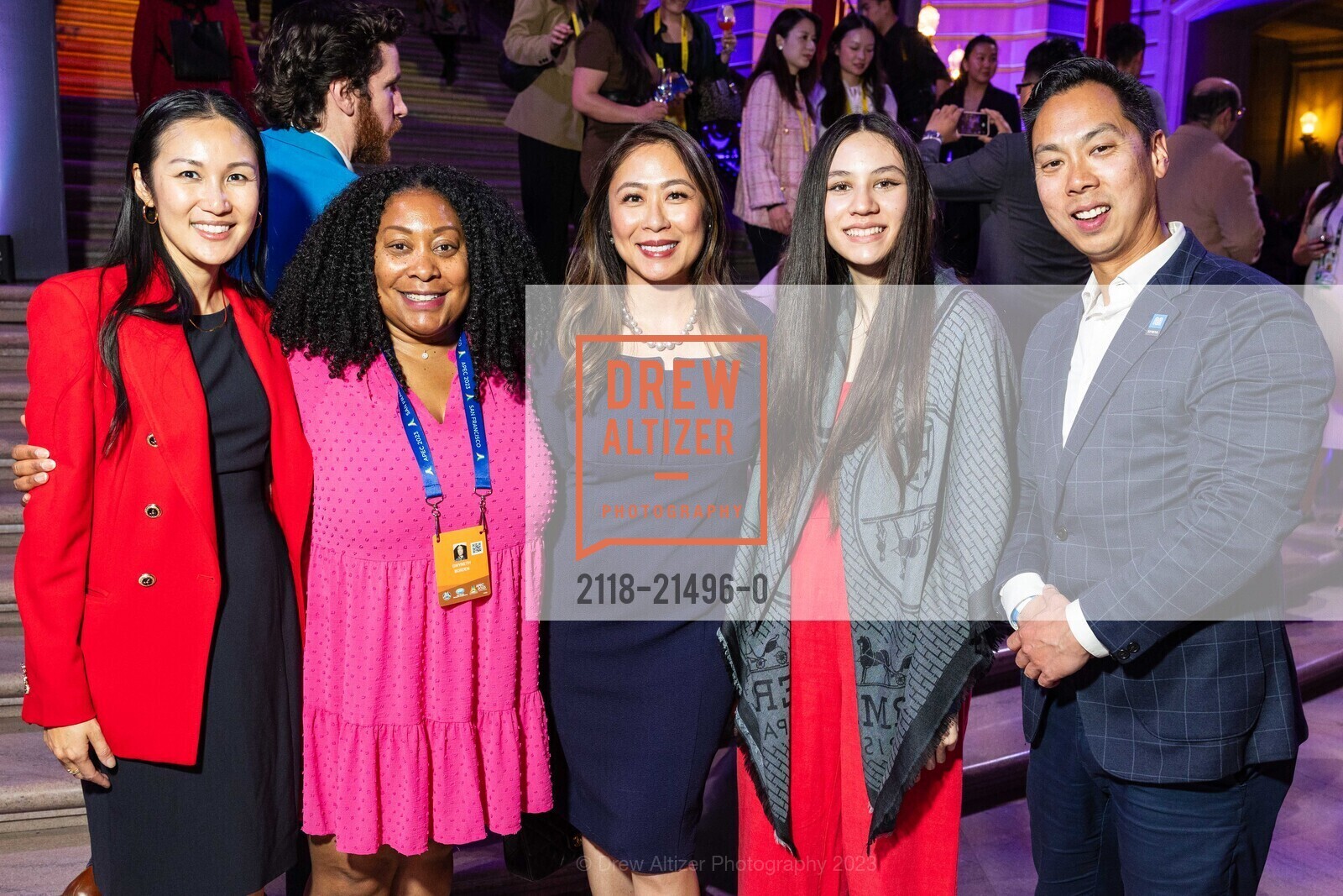 Sharon Lai, Gwyneth Borden, Lydia So, Stephen Chun, San Francisco City Hall hosts The Mayor's Media Reception for APEC 2023, San Francisco City Hall. 1 Dr Carlton B Goodlett Pl, SF, CA 94102 US, November 16th, 2023, Photo #2118-21496-0 Sharon Lai, Gwyneth Borden, Lydia So, Stephen Chun, Photo #2118-21496-0