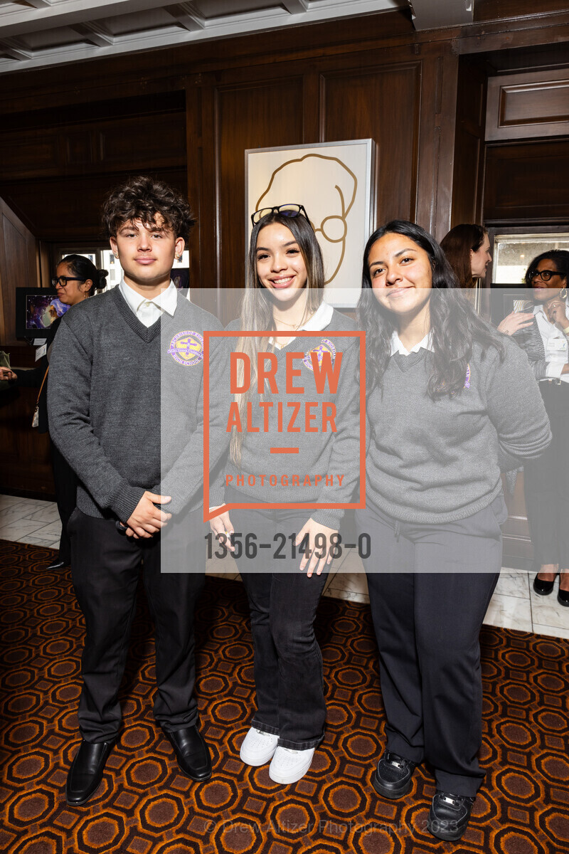Angelo Coletti, Ciara Rivas, Andrea Aguilar, Bay Scholars Annual Thanksgiving Luncheon, The Julia Morgan Ballroom. 465 California St, San Francisco, CA 94104, November 17th, 2023, Photo #1356-21498-0 Angelo Coletti, Ciara Rivas, Andrea Aguilar, Photo #1356-21498-0