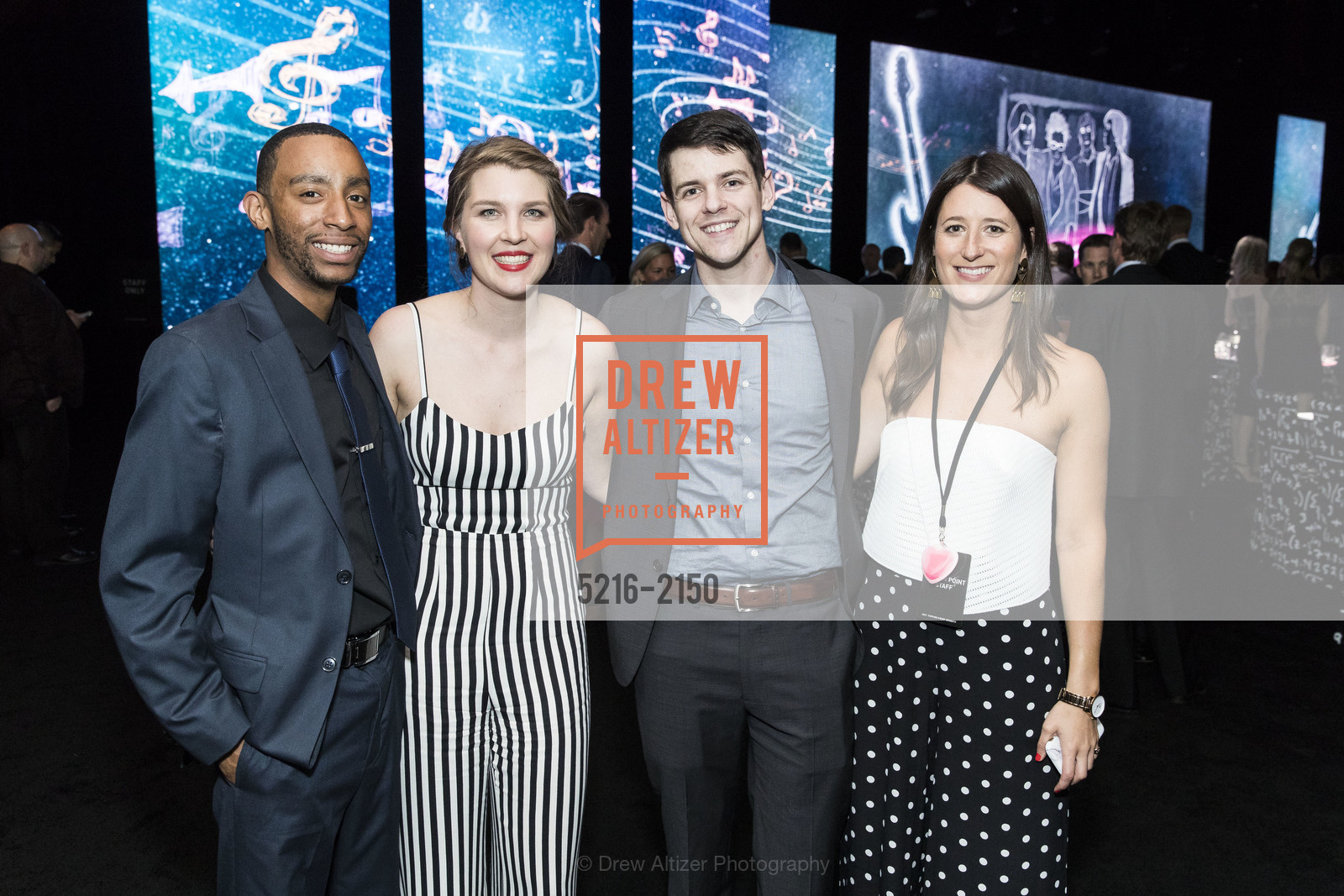 Darryl McDavid, Stefanie Demong, Michael Cyr, Ally Best, Tipping Point Community 2017 benefit, Bill Graham Auditorium. 99 Grove St. San Francisco, California 94102, Photo #5216-2150 Darryl McDavid, Stefanie Demong, Michael Cyr, Ally Best, Photo #5216-2150