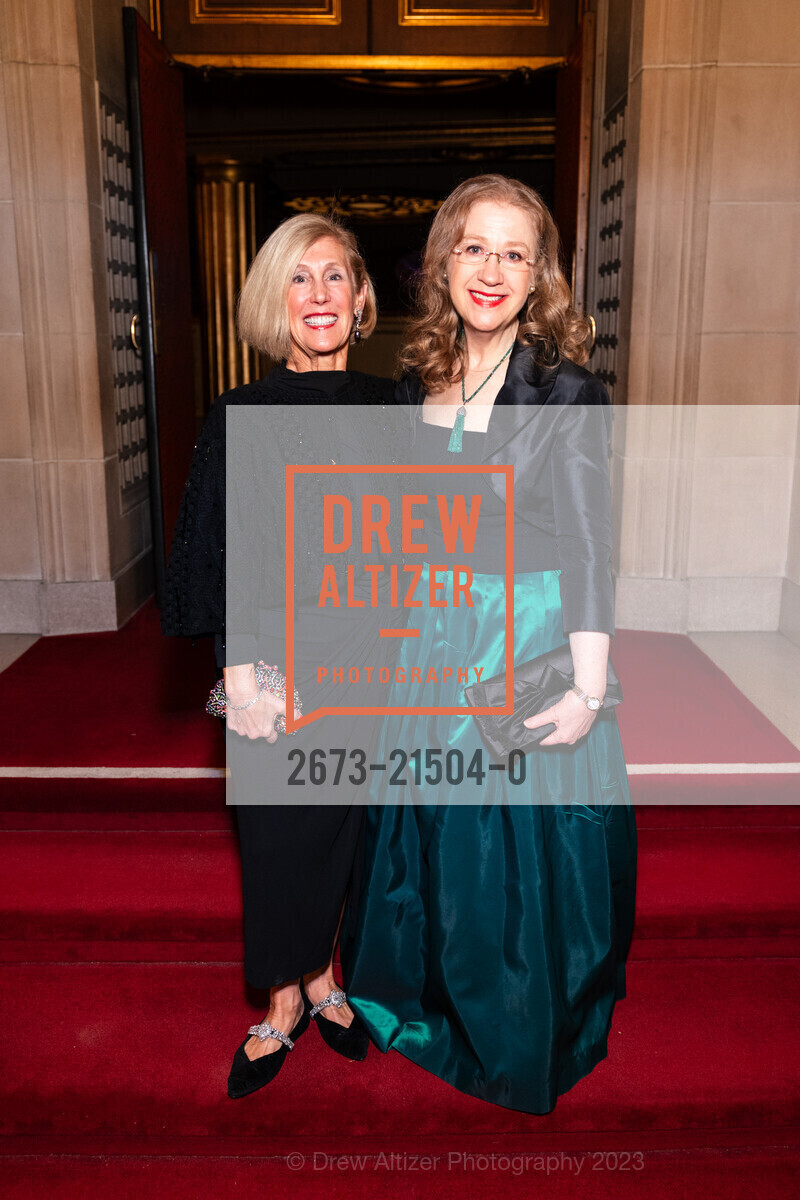 Kathy Huber, Carol Benz, San Francisco Opera Guild Evening on The Stage, War Memorial Opera House. 301 Van Ness Ave, SF, CA 94102 US, November 28th, 2023, Photo #2673-21504-0 Kathy Huber, Carol Benz, Photo #2673-21504-0