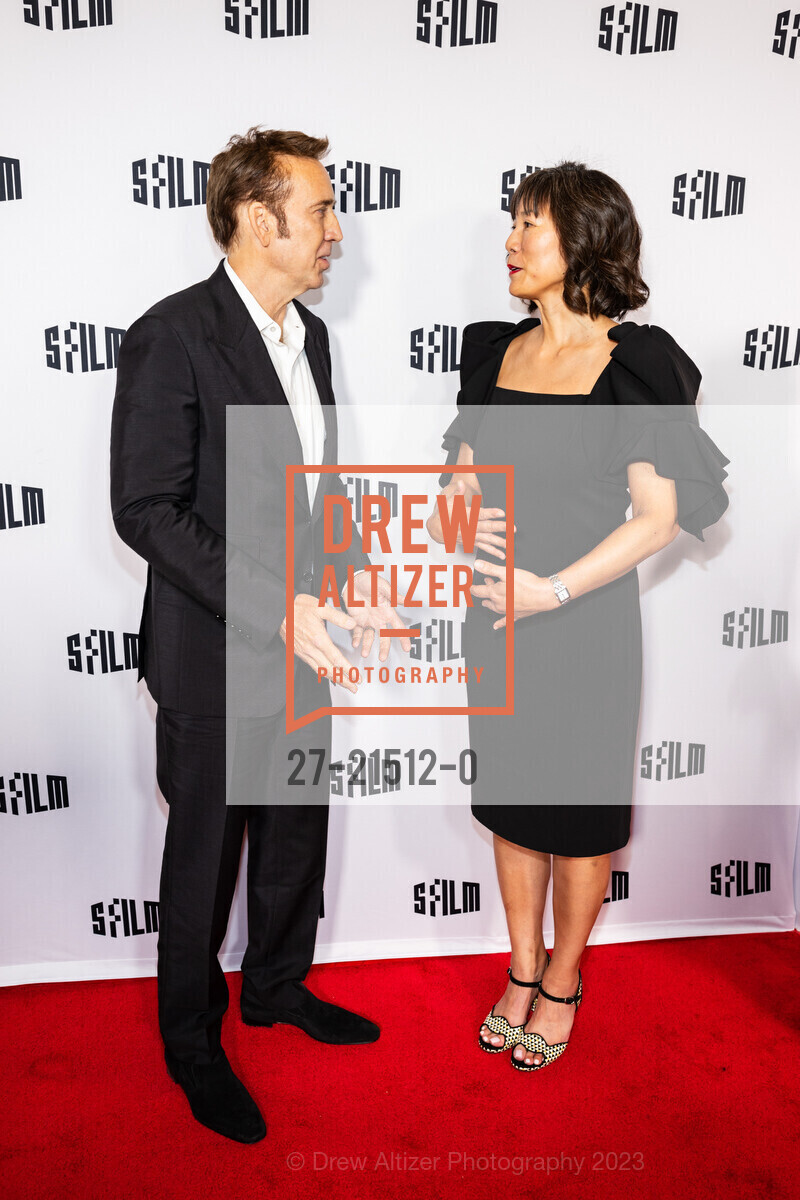 Nicolas Cage, Anne Lai, SFFILM Awards Night Honoring Greta Gerwig, Roger Ross Williams, Cord Jefferson, and Nicolas Cage, Yerba Buena Center for the Arts. 701 Mission St, San Francisco, CA 94103 US, December 4th, 2023, Photo #27-21512-0 Nicolas Cage, Anne Lai, Photo #27-21512-0