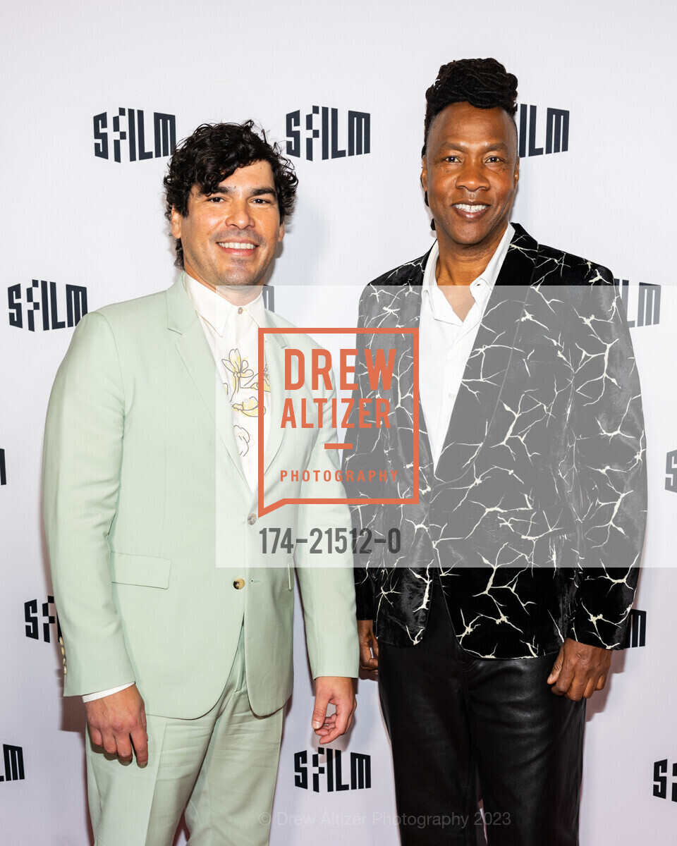 Raúl Castillo, Roger Ross Williams, SFFILM Awards Night Honoring Greta Gerwig, Roger Ross Williams, Cord Jefferson, and Nicolas Cage, Yerba Buena Center for the Arts. 701 Mission St, San Francisco, CA 94103 US, December 4th, 2023, Photo #174-21512-0 Raúl Castillo, Roger Ross Williams, Photo #174-21512-0