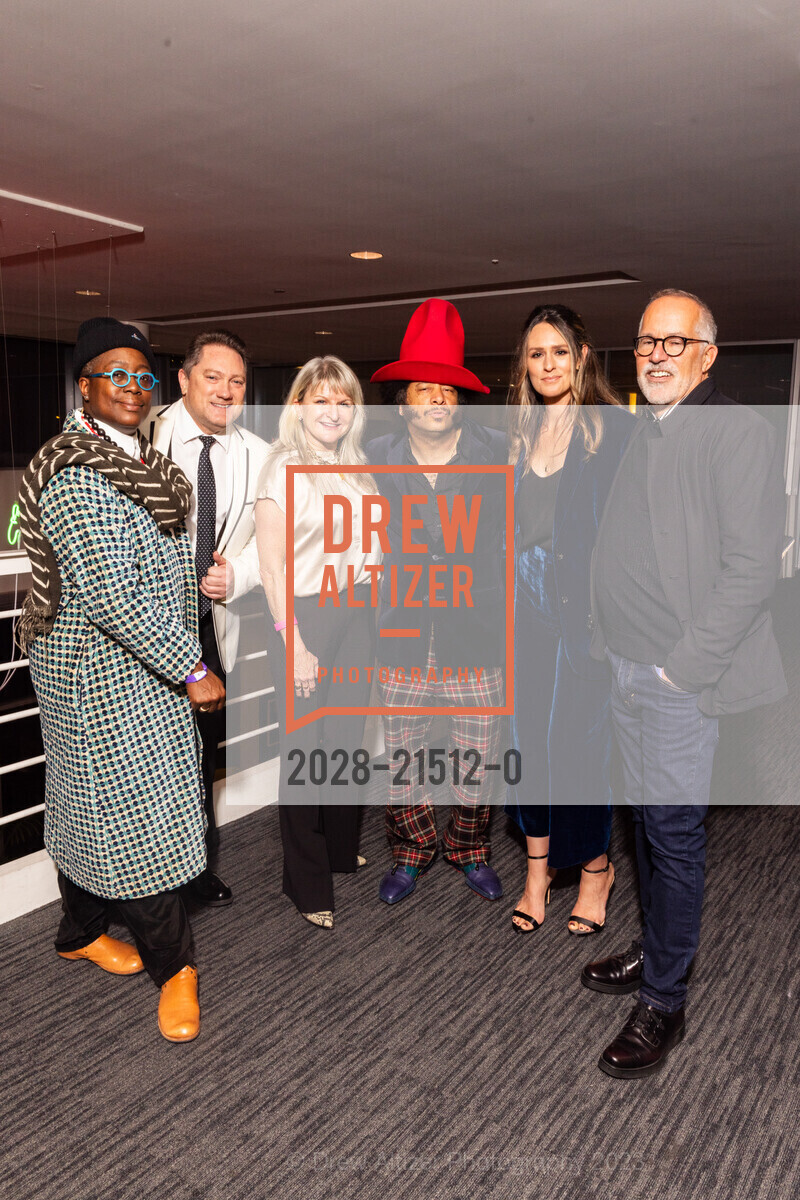 Cheryl Dunye, Liam Mayclem, Boots Riley, Jessie Fairbanks, John Cooper, SFFILM Awards Night Honoring Greta Gerwig, Roger Ross Williams, Cord Jefferson, and Nicolas Cage, Yerba Buena Center for the Arts. 701 Mission St, San Francisco, CA 94103 US, December 4th, 2023, Photo #2028-21512-0 Cheryl Dunye, Liam Mayclem, Boots Riley, Jessie Fairbanks, John Cooper, Photo #2028-21512-0