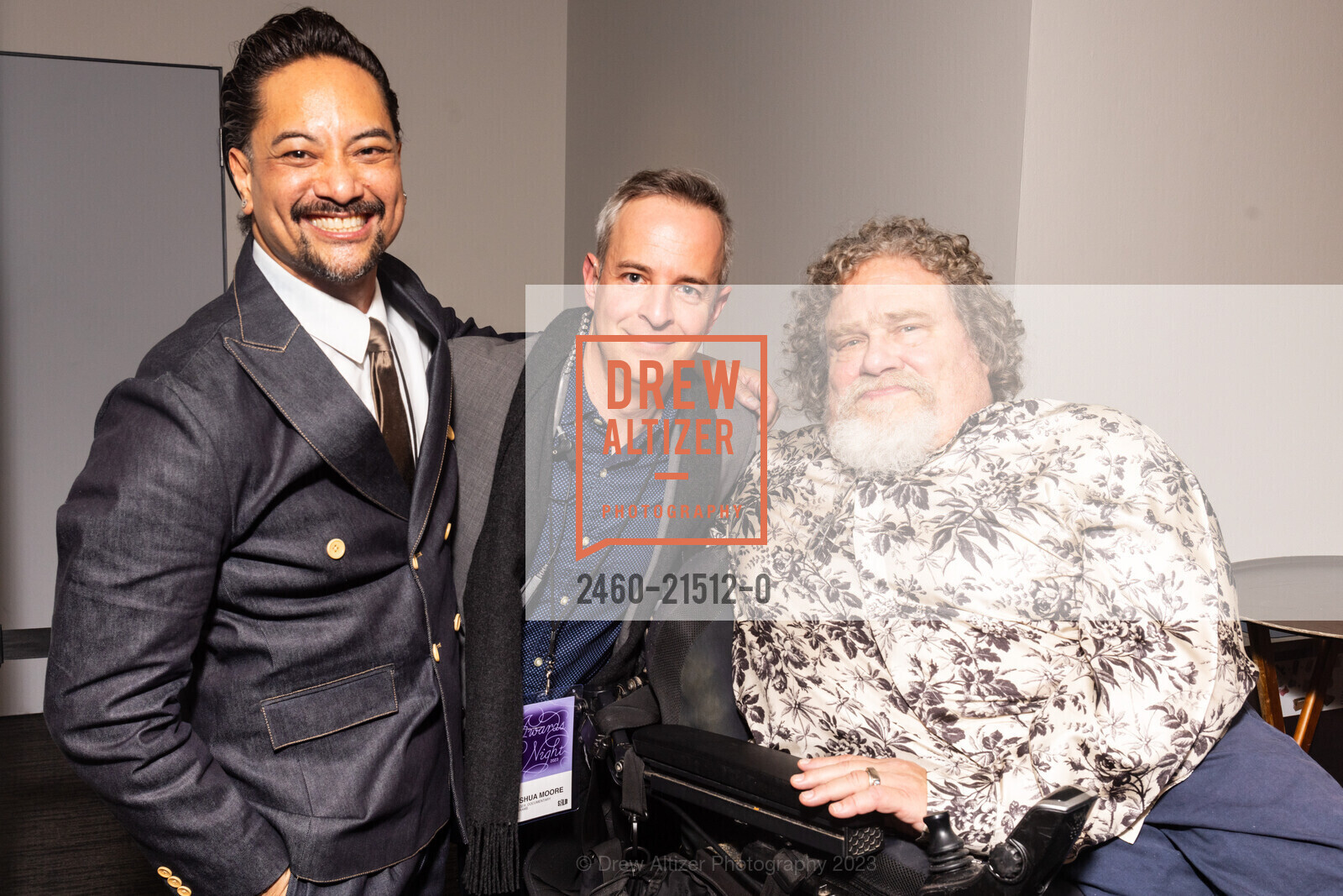 Joseph Flores, Joshua Moore, Jim LeBrecht, SFFILM Awards Night Honoring Greta Gerwig, Roger Ross Williams, Cord Jefferson, and Nicolas Cage, Yerba Buena Center for the Arts. 701 Mission St, San Francisco, CA 94103 US, December 4th, 2023, Photo #2460-21512-0 Joseph Flores, Joshua Moore, Jim LeBrecht, Photo #2460-21512-0