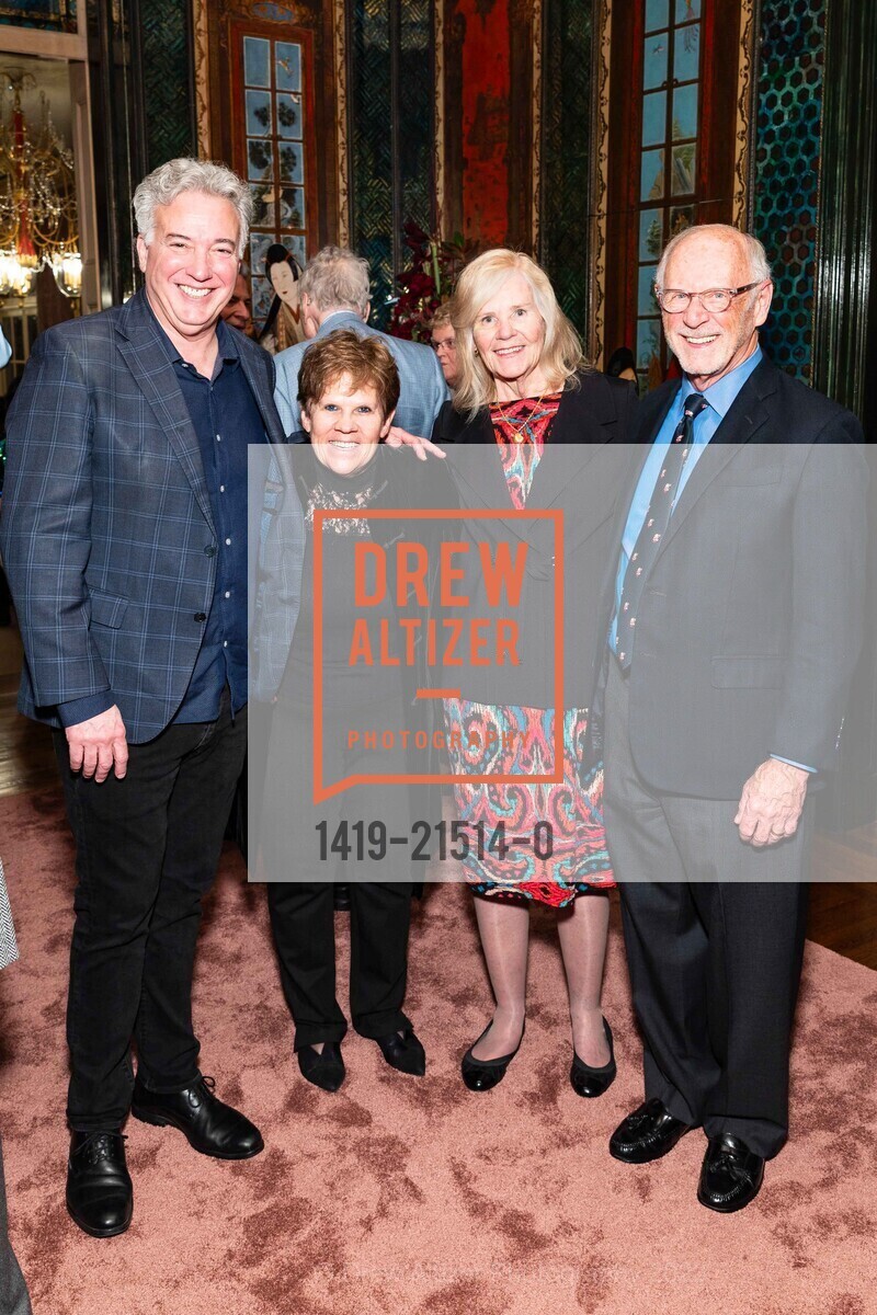 Rene Mandell, Dawn Harms, Paula Gambs, John Gambs, Gordon Getty Music's Birthday Dinner, Private Residence, December 5th, 2023, Photo #1419-21514-0 Rene Mandell, Dawn Harms, Paula Gambs, John Gambs, Photo #1419-21514-0