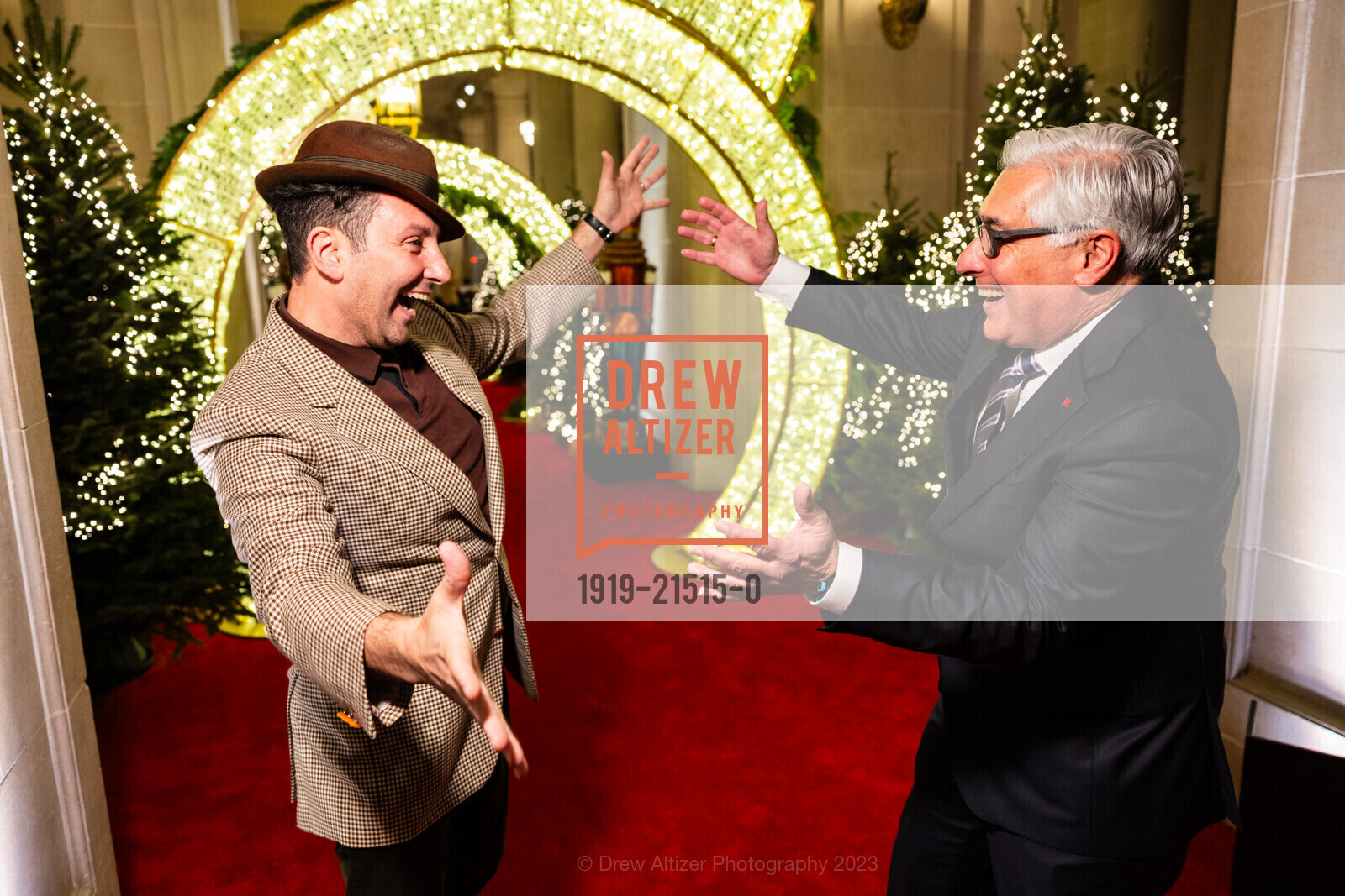 Mauro Aprile Zanetti, David Shimmon, Consular Corps Holiday Party 2023, San Francisco City Hall. 1 Dr Carlton B Goodlett Pl, San Francisco, California 94102 US, December 6th, 2023, Photo #1919-21515-0 Mauro Aprile Zanetti, David Shimmon, Photo #1919-21515-0