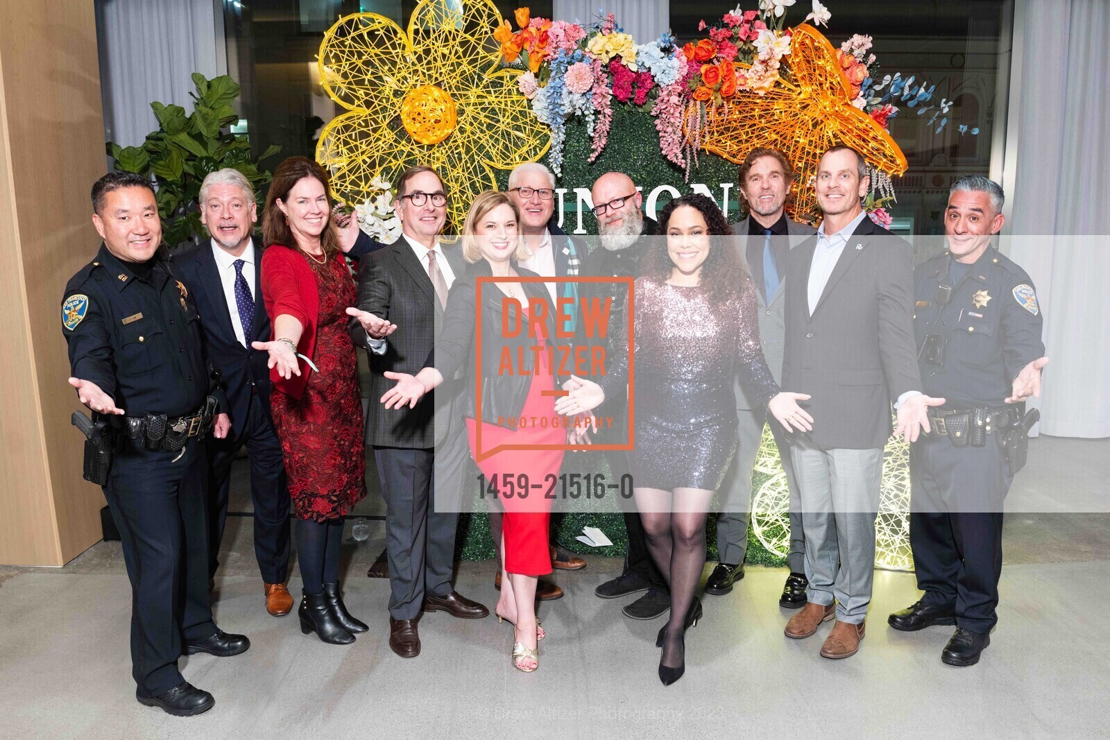 Eric Kim, Spencer Sechler, Karin Flood, Jim Sangiacomo, Lauren Elliot, Joseph Shelley, Marisa Rodriguez, Kevin Flanagan, Dean Hall, Union Square Foundation Holiday Fundraiser Spectacular, Convene. 100 Stockton St, SF, CA 94108 US, December 6th, 2023, Photo #1459-21516-0 Eric Kim, Spencer Sechler, Karin Flood, Jim Sangiacomo, Lauren Elliot, Joseph Shelley, Marisa Rodriguez, Kevin Flanagan, Dean Hall, Photo #1459-21516-0