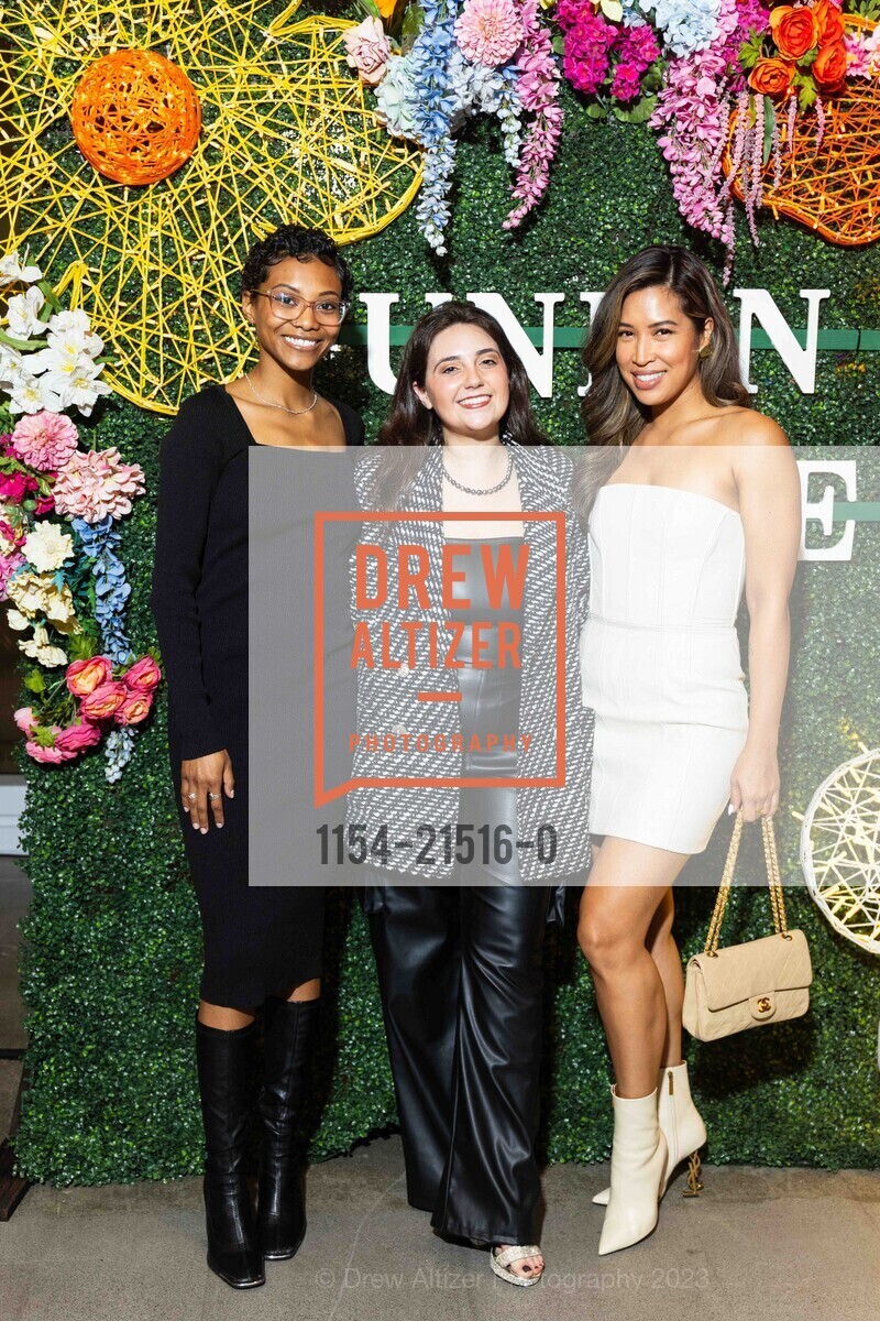 Alana Sanyaolu, Jessica Chilingerian, Jessica Rae, Union Square Foundation Holiday Fundraiser Spectacular, Convene. 100 Stockton St, SF, CA 94108 US, December 6th, 2023, Photo #1154-21516-0 Alana Sanyaolu, Jessica Chilingerian, Jessica Rae, Photo #1154-21516-0