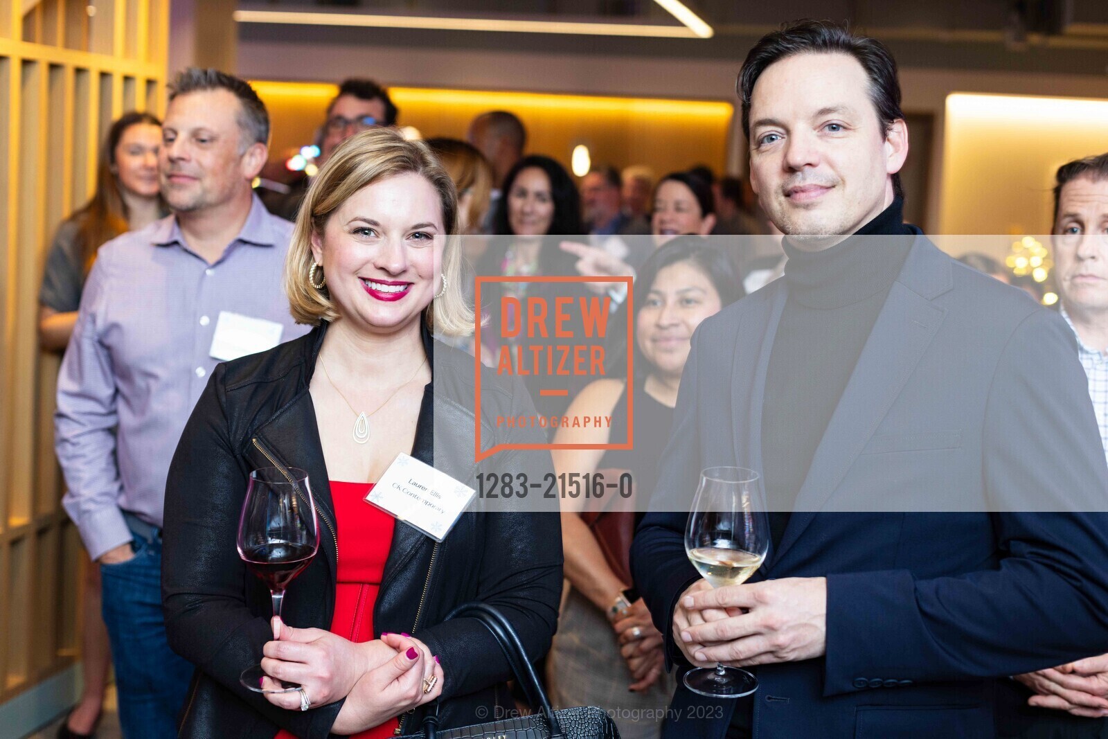 Lauren Ellis, Travis Wilson, Union Square Foundation Holiday Fundraiser Spectacular, Convene. 100 Stockton St, SF, CA 94108 US, December 6th, 2023, Photo #1283-21516-0 Lauren Ellis, Travis Wilson, Photo #1283-21516-0