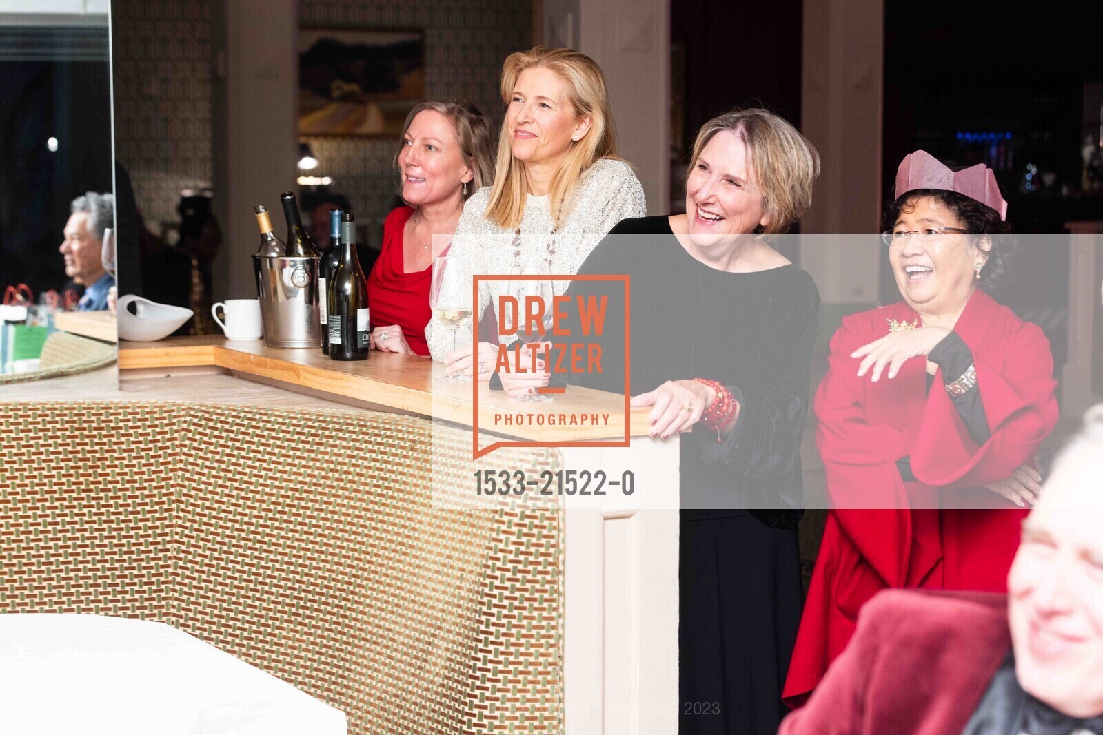 Susan Perkins, Amy Goldfarb, Paula Purcell, Kitty Mareschi, TDA Annual Holiday Party, Claremont Club & Spa - A Fairmont Hotel @. 41 Tunnel Rd, Berkeley, CA 94705 US, December 9th, 2023, Photo #1533-21522-0 Susan Perkins, Amy Goldfarb, Paula Purcell, Kitty Mareschi, Photo #1533-21522-0