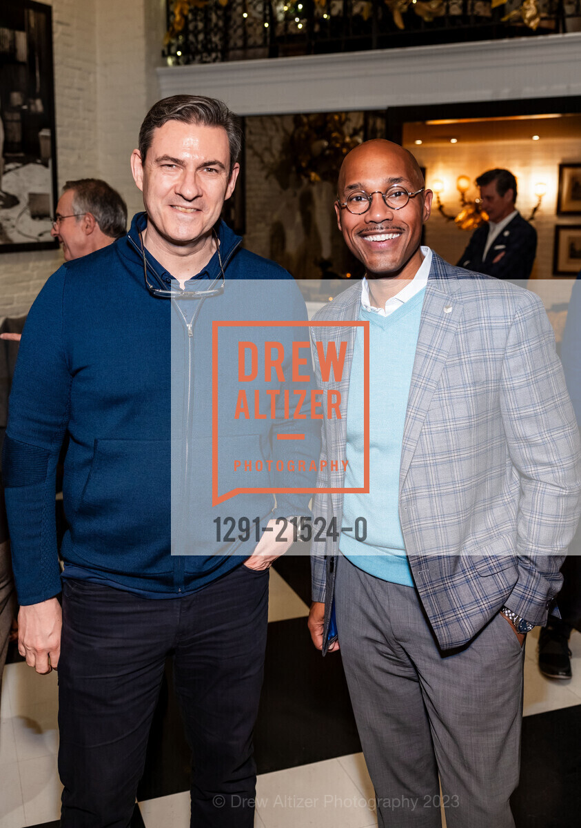 David Wilson, David Howse, CCA Celebrates New President, Villa Taverna. 27 Hotaling Pl, SF, CA 94111 US, December 11th, 2023, Photo #1291-21524-0 David Wilson, David Howse, Photo #1291-21524-0