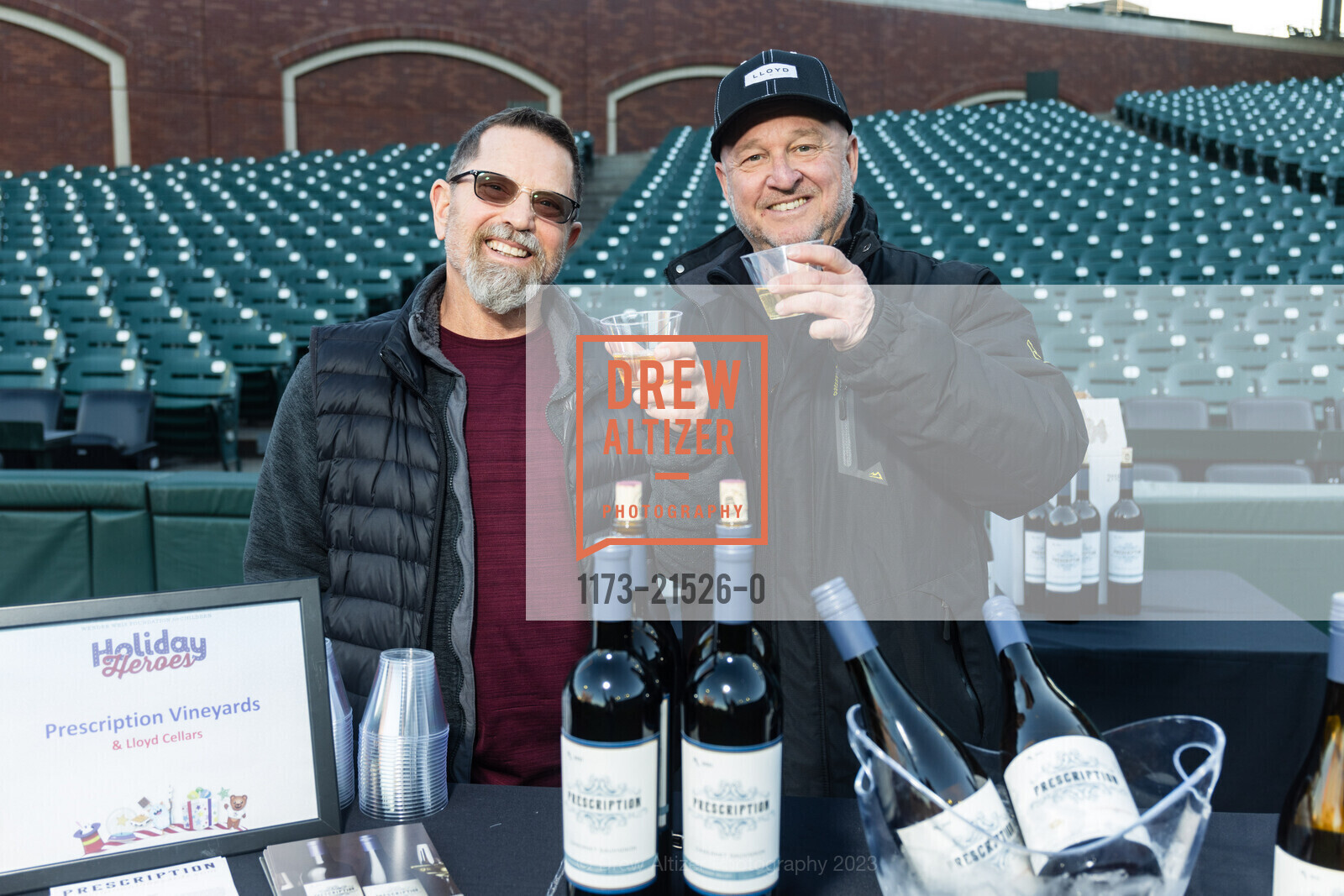 Stephen Krimont, Joel Quigley, Holiday Heroes 2023, Oracle Park. 24 Willie Mays Plaza, SF, CA 94107 US, December 12th, 2023, Photo #1173-21526-0 Stephen Krimont, Joel Quigley, Photo #1173-21526-0