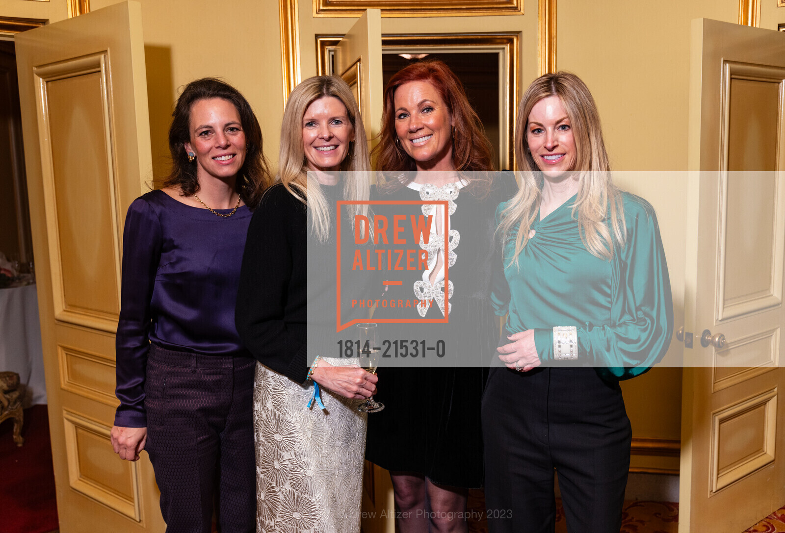 Lauren Sargent, Alyssa Warnock, Elisa Donovan, Kristine Boeding, San Francisco Ballet's Nutcracker Luncheon, Zellerbach Rehearsal Hall. 300 Franklin St, SF, CA 94102 US, December 16th, 2023, Photo #1814-21531-0 Lauren Sargent, Alyssa Warnock, Elisa Donovan, Kristine Boeding, Photo #1814-21531-0