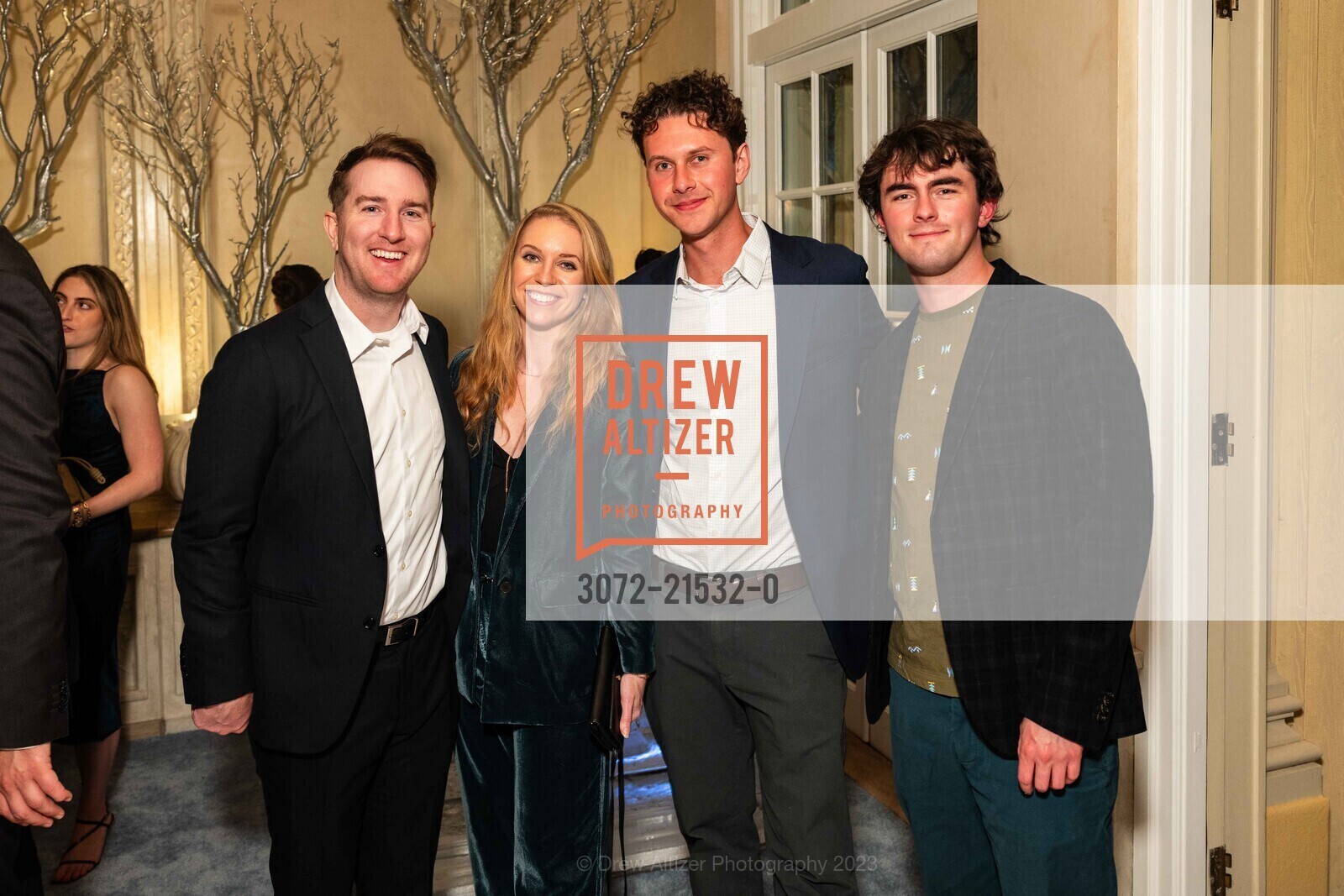 James Robbins, Reina Peterson, Wilson Sherman, Dunham McBride, Gordon Getty's 90th Birthday Party, Private Residence, December 16th, 2023, Photo #3072-21532-0 James Robbins, Reina Peterson, Wilson Sherman, Dunham McBride, Photo #3072-21532-0