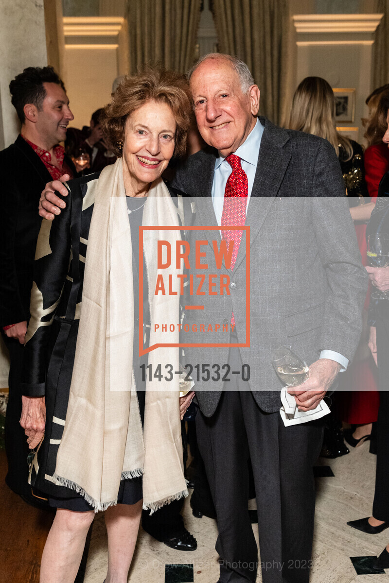 Barbara George, Ronald George, Gordon Getty's 90th Birthday Party, Private Residence, December 16th, 2023, Photo #1143-21532-0 Barbara George, Ronald George, Photo #1143-21532-0