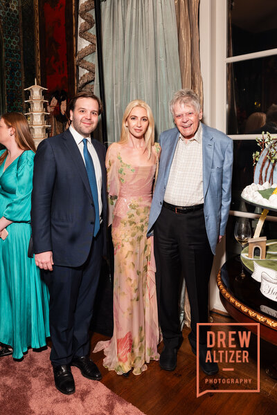 Joseph Getty with Sabine Getty and Gordon P. Getty