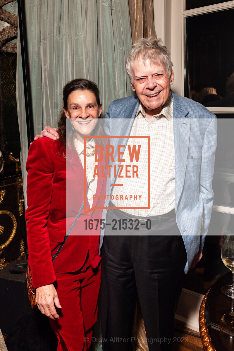 Aileen Getty, Gordon P. Getty, Gordon Getty's 90th Birthday Party, Private Residence, December 16th, 2023, Photo #1675-21532-0 Aileen Getty, Gordon P. Getty, Photo #1675-21532-0