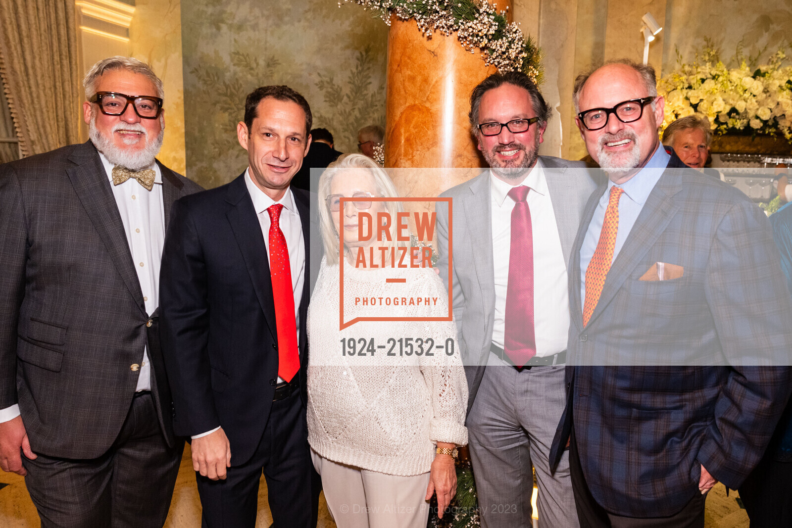 Darryl Carbonaro, Daniel Lurie, Mimi Haas, Matthew Shilvock, Jonathan Moscone, Gordon Getty's 90th Birthday Party, Private Residence, December 16th, 2023, Photo #1924-21532-0 Darryl Carbonaro, Daniel Lurie, Mimi Haas, Matthew Shilvock, Jonathan Moscone, Photo #1924-21532-0