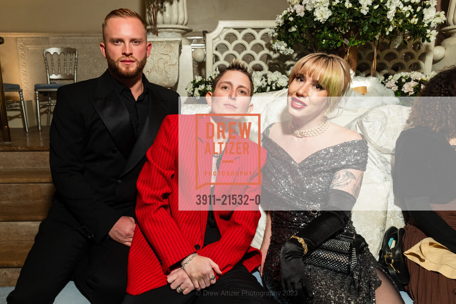 August Getty, Nats Getty, Kendall Getty, Gordon Getty's 90th Birthday Party, Private Residence, December 16th, 2023, Photo #3911-21532-0 August Getty, Nats Getty, Kendall Getty, Photo #3911-21532-0