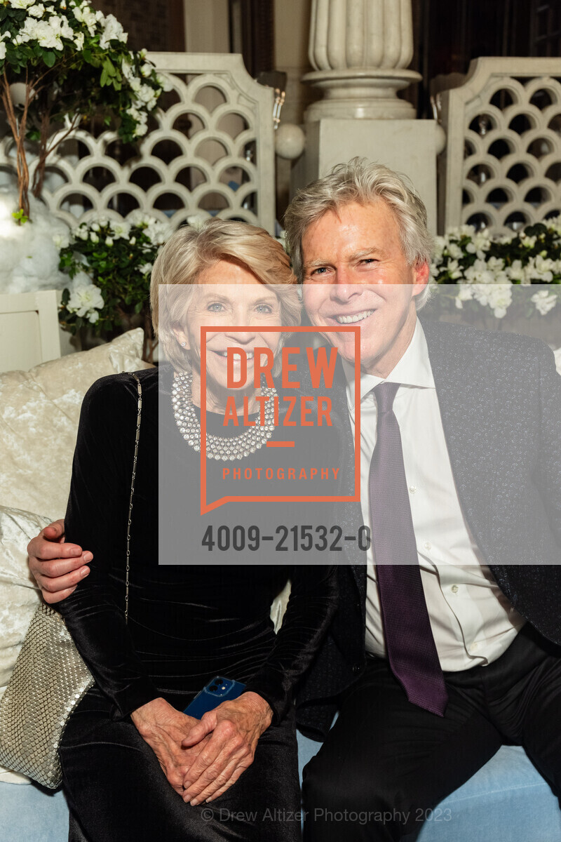Mary Noel Pepys, Elwood Haynes, Gordon Getty's 90th Birthday Party, Private Residence, December 16th, 2023, Photo #4009-21532-0 Mary Noel Pepys, Elwood Haynes, Photo #4009-21532-0