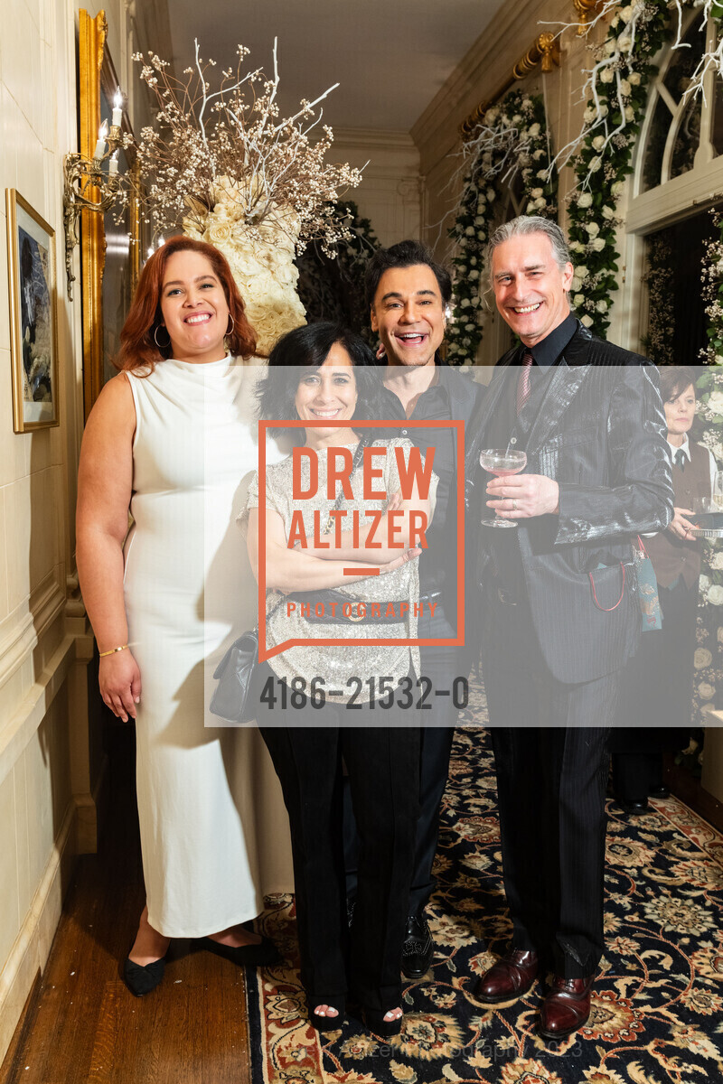 Alexandra Armantrading, Raeeka, Gian Andrea DiStefano, Bruce Rameker, Gordon Getty's 90th Birthday Party, Private Residence, December 16th, 2023, Photo #4186-21532-0 Alexandra Armantrading, Raeeka, Gian Andrea DiStefano, Bruce Rameker, Photo #4186-21532-0