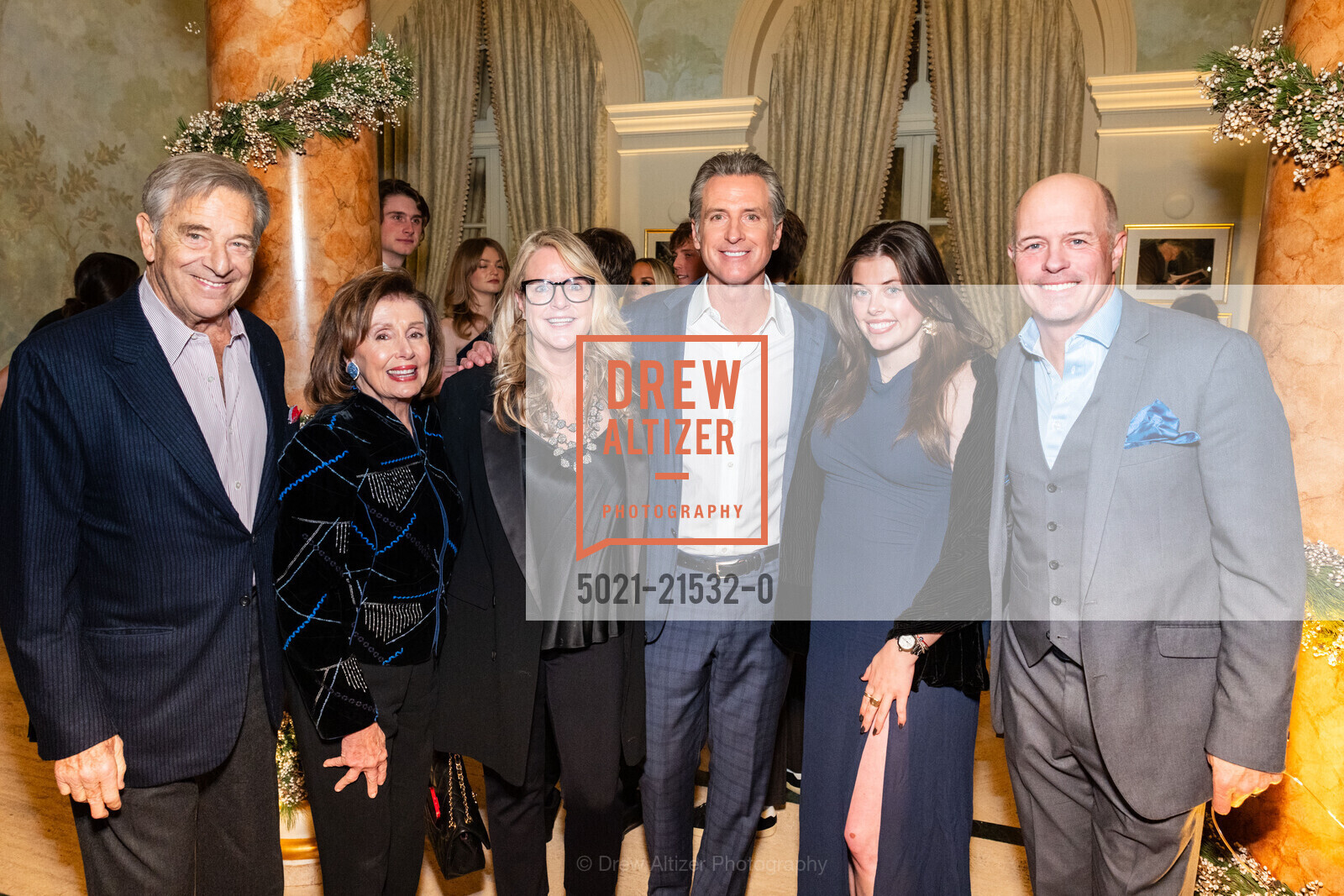 Paul Pelosi, Nancy Pelosi, Hilary Newsom, Gavin Newsom, Talitha Callan, Geoffrey Callan, Gordon Getty's 90th Birthday Party, Private Residence, Photo #5021-21532-0 Paul Pelosi, Nancy Pelosi, Hilary Newsom, Gavin Newsom, Talitha Callan, Geoffrey Callan, Photo #5021-21532-0