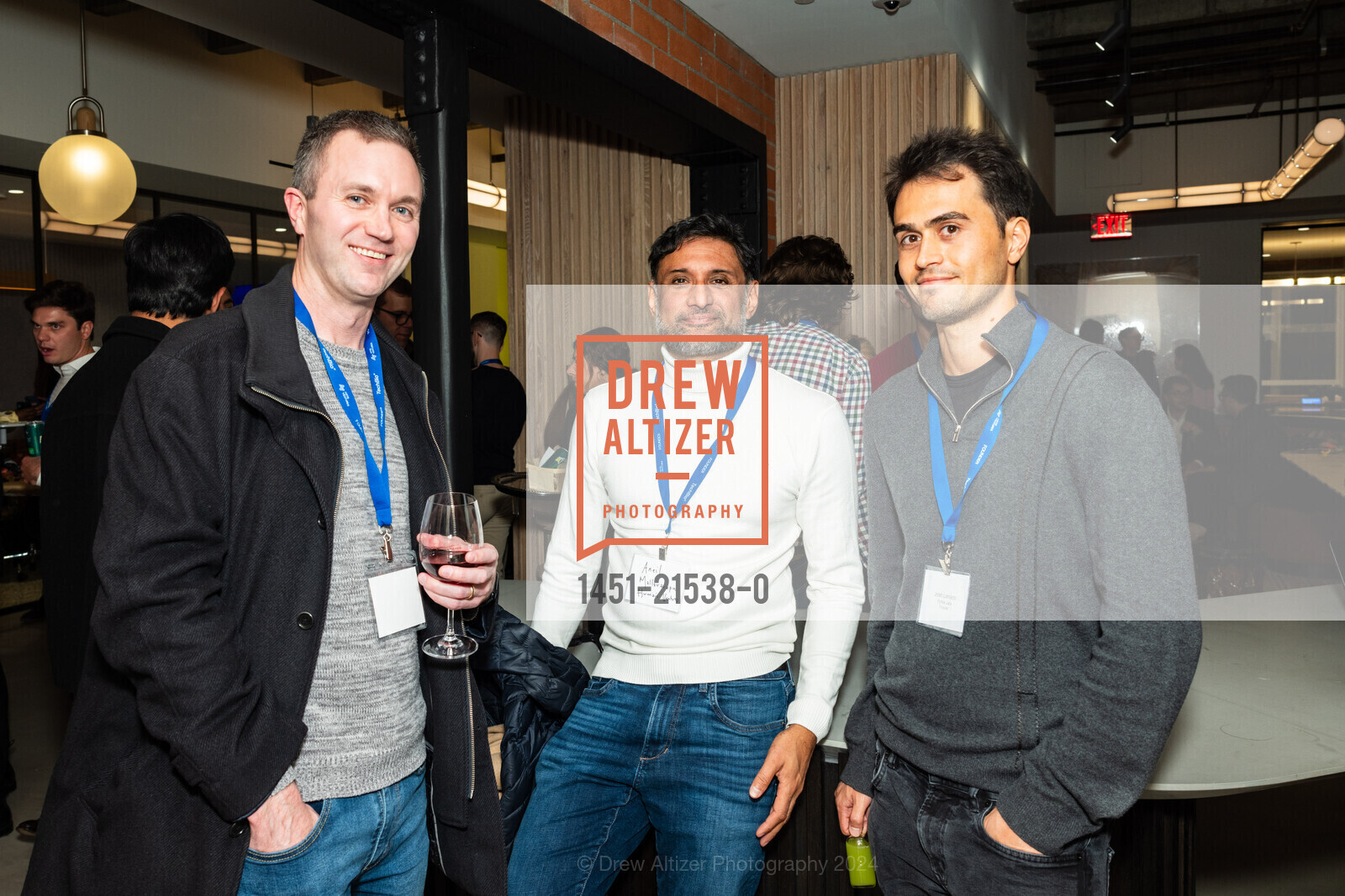 Ryan de Ridder, Aneil Mallavarapu, Josh Laniado, ARTIS Ventures TechBio Cocktail Hour 2024, ARTIS Ventures. 499 Jackson St, SF, CA 94111 US, January 7th, 2024, Photo #1451-21538-0 Ryan de Ridder, Aneil Mallavarapu, Josh Laniado, Photo #1451-21538-0