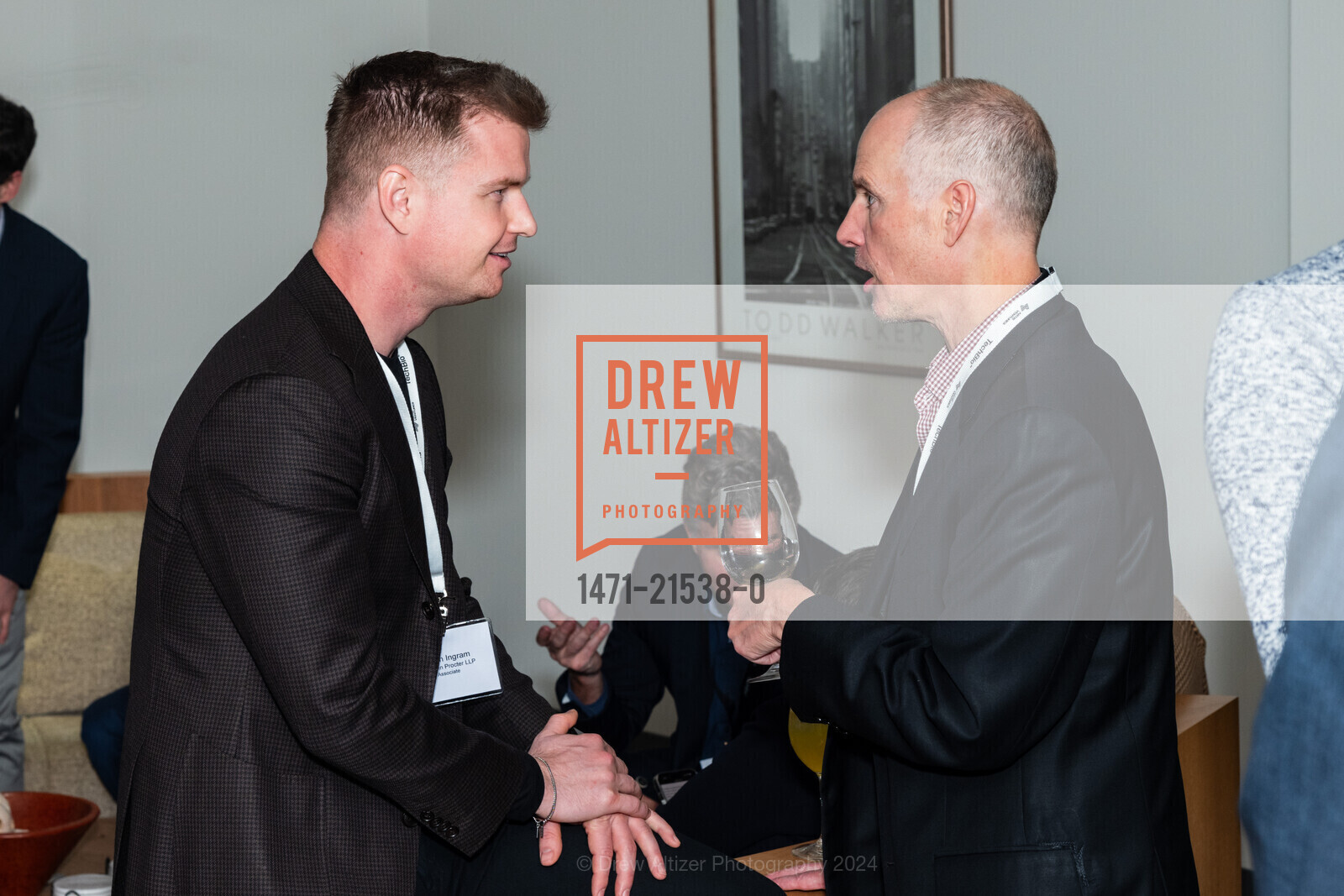 Heath Ingram, John Crandon, ARTIS Ventures TechBio Cocktail Hour 2024, ARTIS Ventures. 499 Jackson St, SF, CA 94111 US, January 7th, 2024, Photo #1471-21538-0 Heath Ingram, John Crandon, Photo #1471-21538-0