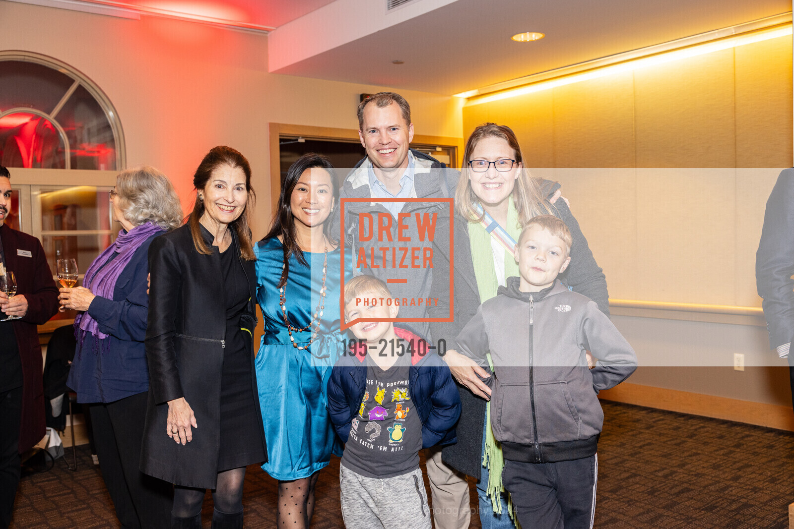 Kim Meredith, Simone Balch, Robert Turley, Brittany Turley, Charlie Turley, San Francisco General Hospital Foundation’s Unveiling of the 2024 Heart Sculptures, San Francisco Ferry Building, The Port Room. SF, CA 94105 US, January 8th, 2024, Photo #195-21540-0 Kim Meredith, Simone Balch, Robert Turley, Brittany Turley, Charlie Turley, Photo #195-21540-0