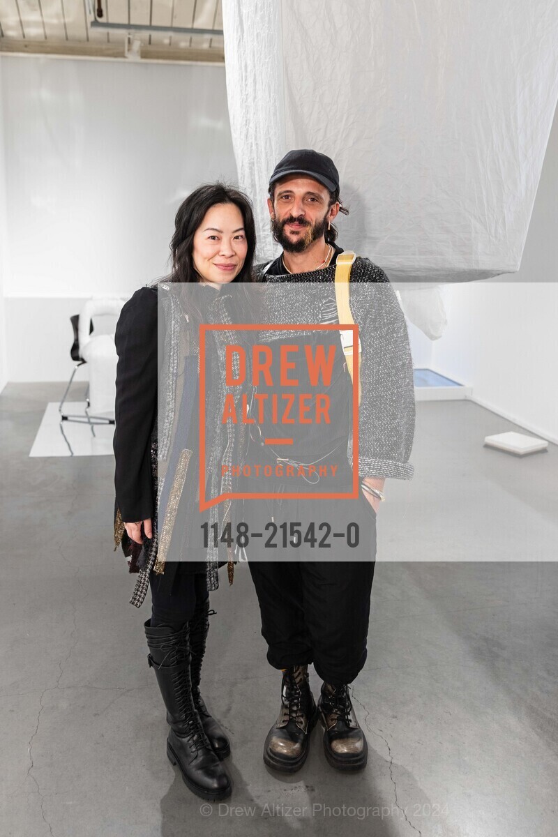 Candace Huey, Michail Michailov, San Francisco Art Week's 2024 Kickoff Party, Minnesota Street Project. 1275 Minnesota St, SF, CA 94107 US, January 13th, 2024, Photo #1148-21542-0 Candace Huey, Michail Michailov, Photo #1148-21542-0