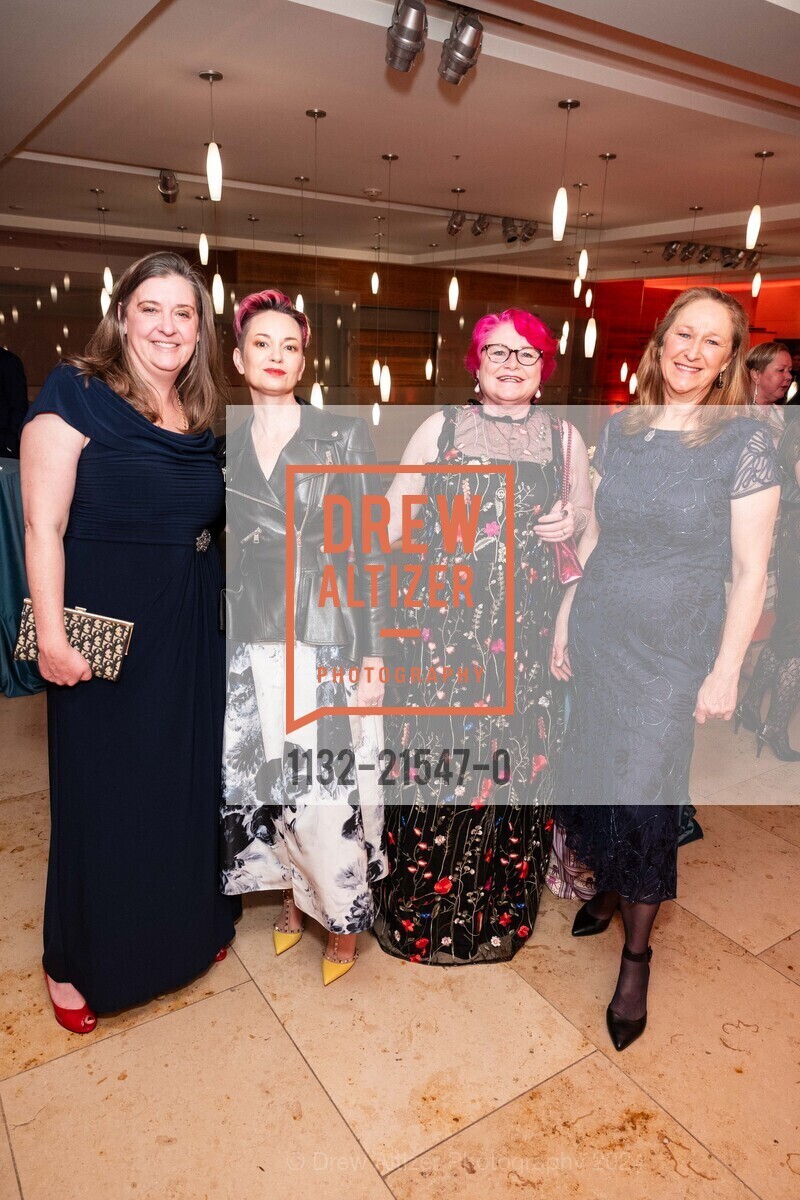 Keri Cicolani, Heather Hardie, Tina Crotwell, Louise Crotwell, San Francisco Conservatory of Music The Fourth Hall Gala, Akemi Yamaguchi. 50 Oak St, SF, CA 94102 US, January 16th, 2024, Photo #1132-21547-0 Keri Cicolani, Heather Hardie, Tina Crotwell, Louise Crotwell, Photo #1132-21547-0