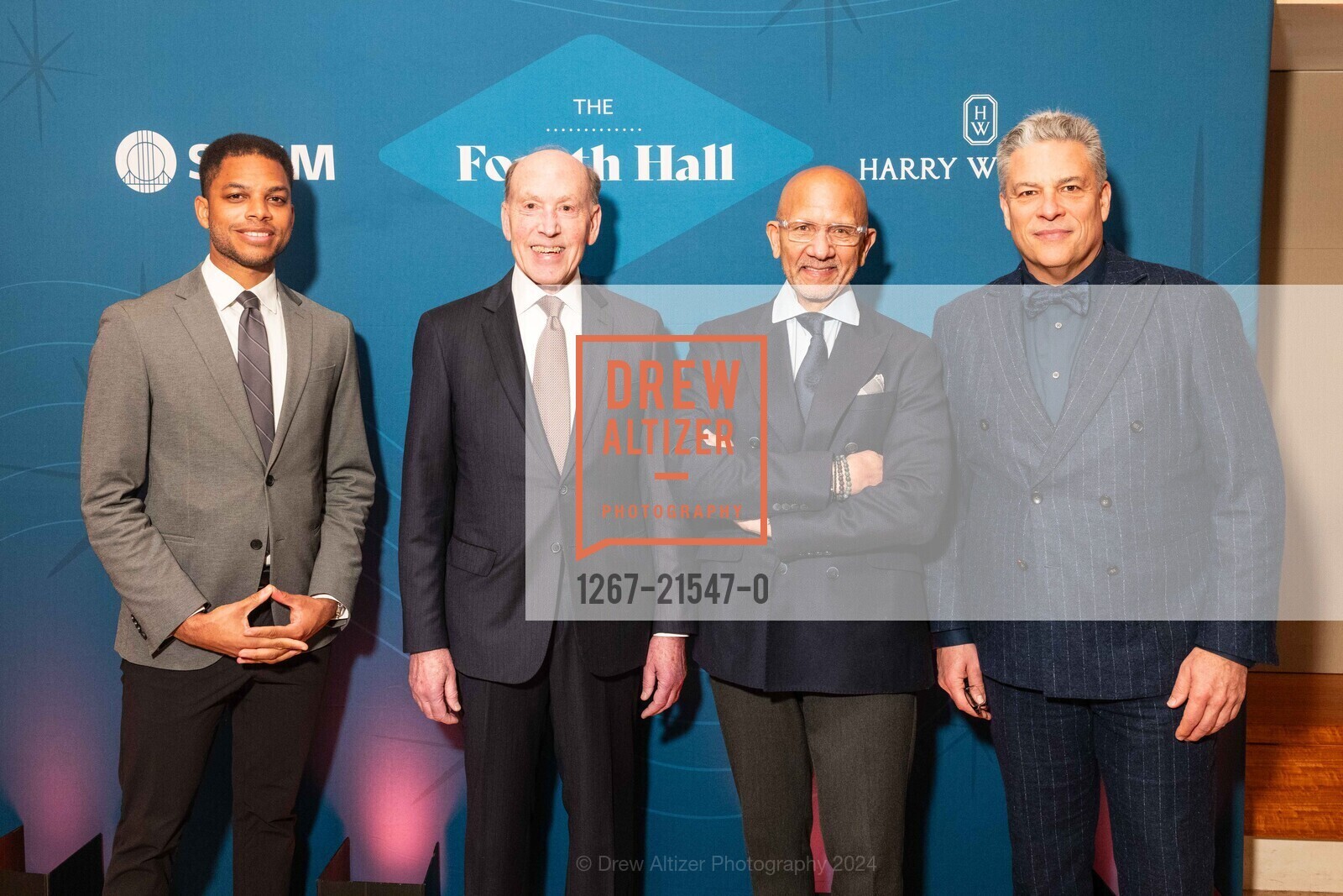 Jonathan Bingham, David Kremer, David Stull, Chuck Collins, San Francisco Conservatory of Music The Fourth Hall Gala, Akemi Yamaguchi. 50 Oak St, SF, CA 94102 US, January 16th, 2024, Photo #1267-21547-0 Jonathan Bingham, David Kremer, David Stull, Chuck Collins, Photo #1267-21547-0