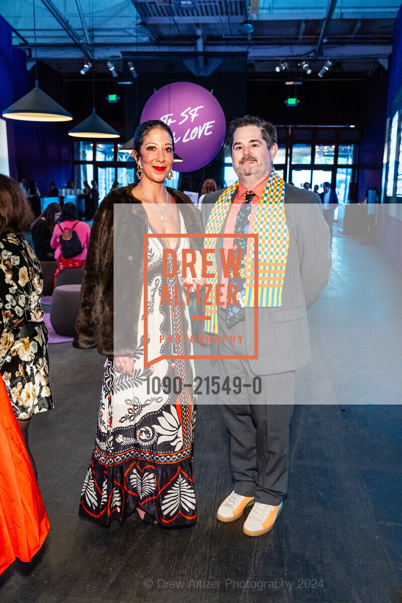 Sarah Nina Hayon, Noah Lang, FOG Design + Art Preview Gala, Fort Mason Center Festival Pavilion. SF, CA 94123 US, January 17th, 2024, Photo #1090-21549-0 Sarah Nina Hayon, Noah Lang, Photo #1090-21549-0