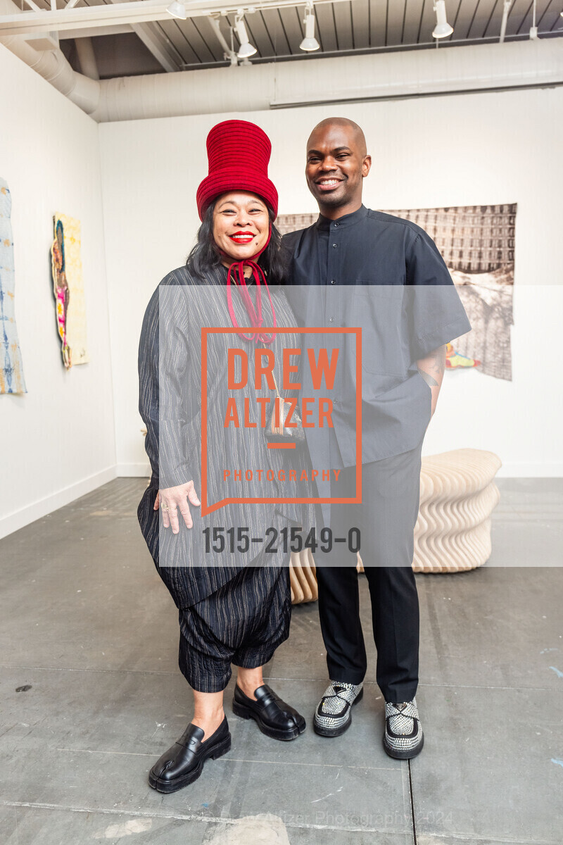 Celine Shimizu, Jonathan Carver Moore, FOG Design + Art Preview Gala, Fort Mason Center Festival Pavilion. SF, CA 94123 US, January 17th, 2024, Photo #1515-21549-0 Celine Shimizu, Jonathan Carver Moore, Photo #1515-21549-0