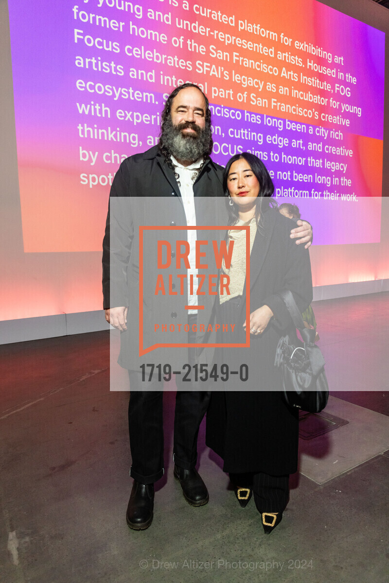 Brian Pritchard, Chelsea Wong, FOG Design + Art Preview Gala, Fort Mason Center Festival Pavilion. SF, CA 94123 US, January 17th, 2024, Photo #1719-21549-0 Brian Pritchard, Chelsea Wong, Photo #1719-21549-0