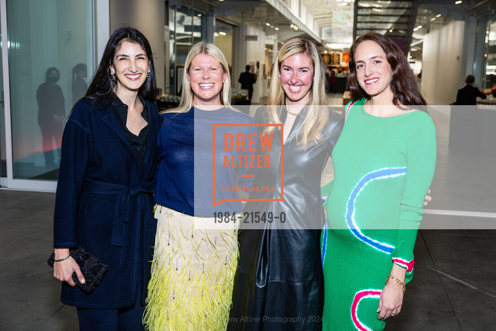 Sophia Kinell, Sarah Wendell Sherrill, Emma Hanley, Azzurra Alliata di Montereale, FOG Design + Art Preview Gala, Fort Mason Center Festival Pavilion. SF, CA 94123 US, January 17th, 2024, Photo #1984-21549-0 Sophia Kinell, Sarah Wendell Sherrill, Emma Hanley, Azzurra Alliata di Montereale, Photo #1984-21549-0