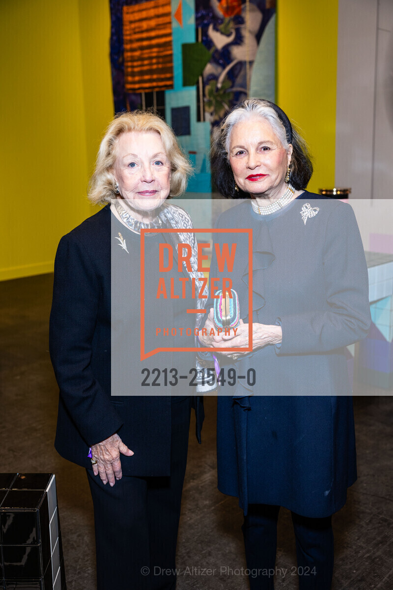 Kay Woods, Diane Chapman Kelly, FOG Design + Art Preview Gala, Fort Mason Center Festival Pavilion. SF, CA 94123 US, January 17th, 2024, Photo #2213-21549-0 Kay Woods, Diane Chapman Kelly, Photo #2213-21549-0