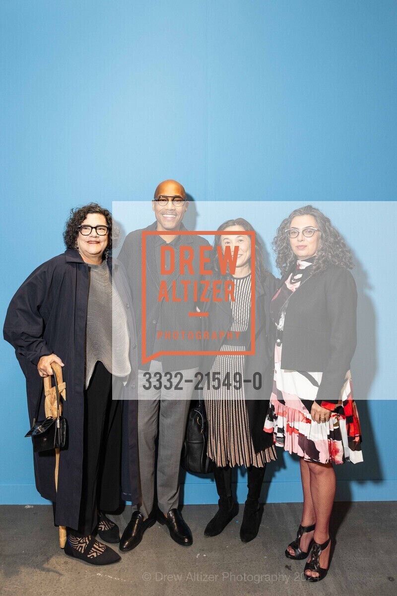 Deborah Rappaport, David Howse, Helen Maria Nugent, Amanda Minami, FOG Design + Art Preview Gala, Fort Mason Center Festival Pavilion. SF, CA 94123 US, January 17th, 2024, Photo #3332-21549-0 Deborah Rappaport, David Howse, Helen Maria Nugent, Amanda Minami, Photo #3332-21549-0