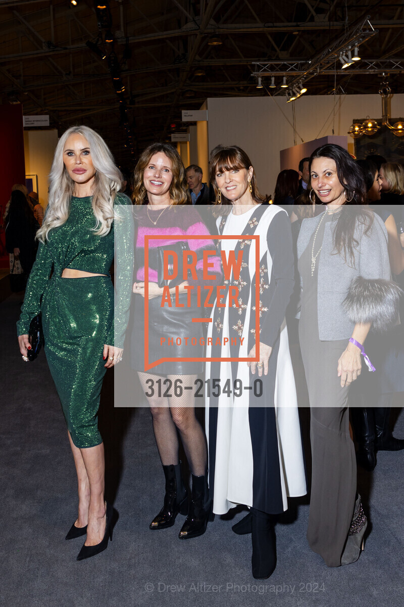 Vanessa Getty, Lindsay Bolton, Allison Speer, Elizabeth Malkasian, FOG Design + Art Preview Gala, Fort Mason Center Festival Pavilion. SF, CA 94123 US, January 17th, 2024, Photo #3126-21549-0 Vanessa Getty, Lindsay Bolton, Allison Speer, Elizabeth Malkasian, Photo #3126-21549-0