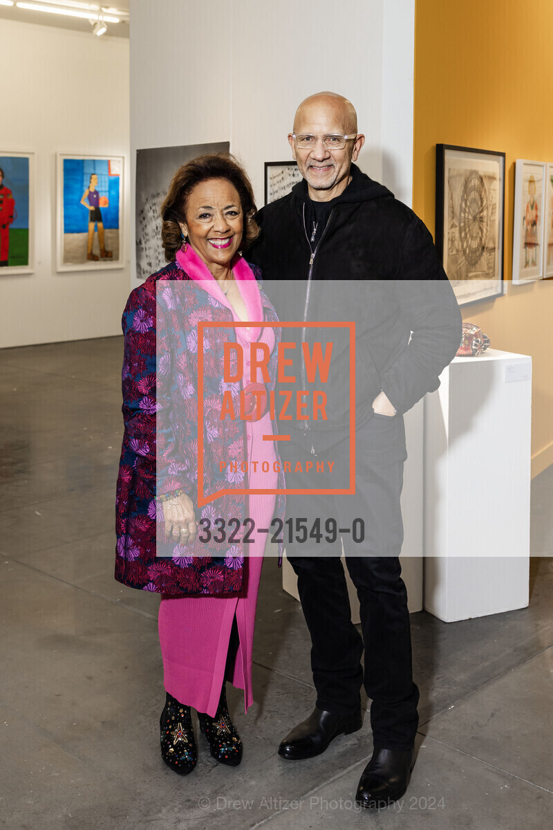 Paula Collins, Chuck Collins, FOG Design + Art Preview Gala, Fort Mason Center Festival Pavilion. SF, CA 94123 US, January 17th, 2024, Photo #3322-21549-0 Paula Collins, Chuck Collins, Photo #3322-21549-0