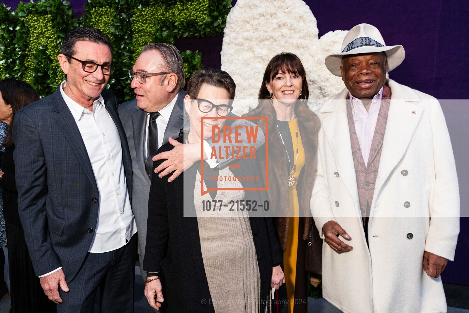 Neal Benezra, Stanlee Gatti, Maria Makela, Allison Speer, Willie Brown, FOG Luncheon Honoring Stanlee Gatti, Fort Mason Center Festival Pavilion. SF, CA 94123 US, January 19th, 2024, Photo #1077-21552-0 Neal Benezra, Stanlee Gatti, Maria Makela, Allison Speer, Willie Brown, Photo #1077-21552-0