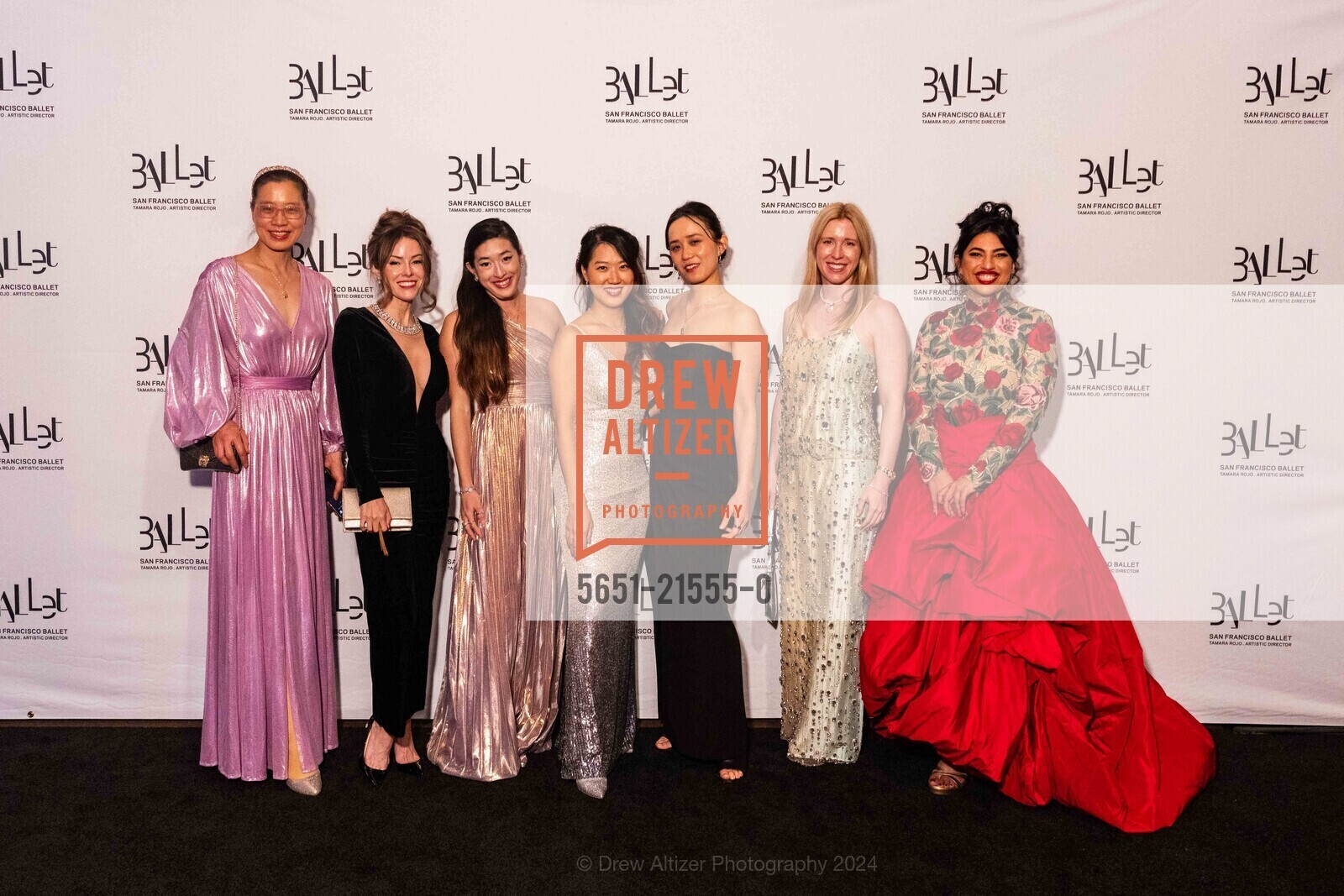 Joan, Colette Devou, Brenda Chen, Kwiri Yang, Diana Hu, Katelyn Foley, Juhi Goswamy, San Francisco Ballet Gala Opening Celebration 2024, San Francisco City Hall. 1 Dr Carlton B Goodlett Pl, SF, CA 94102 US, January 24th, 2024, Photo #5651-21555-0 Joan, Colette Devou, Brenda Chen, Kwiri Yang, Diana Hu, Katelyn Foley, Juhi Goswamy, Photo #5651-21555-0
