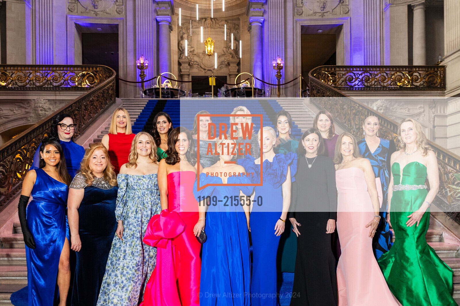 Lillian Phan, Irina Matijas, Holli Thier, Wendy Armstrong, Emily Millman, Terra Sollman, Pam Preston, Rachel Hickey, Michelle Harris, Rochelle Lacey, Maria Hemphill, Sarah Noubani, Elisabeth Smith, Susan Stone, Carol Louie, Betsy Linder, Elizabeth Mitchell, San Francisco Ballet Gala Opening Celebration 2024, San Francisco City Hall. 1 Dr Carlton B Goodlett Pl, SF, CA 94102 US, January 24th, 2024, Photo #1109-21555-0 Lillian Phan, Irina Matijas, Holli Thier, Wendy Armstrong, Emily Millman, Terra Sollman, Pam Preston, Rachel Hickey, Michelle Harris, Rochelle Lacey, Maria Hemphill, Sarah Noubani, Elisabeth Smith, Susan Stone, Carol Louie, Betsy Linder, Elizabeth Mitchell, Photo #1109-21555-0