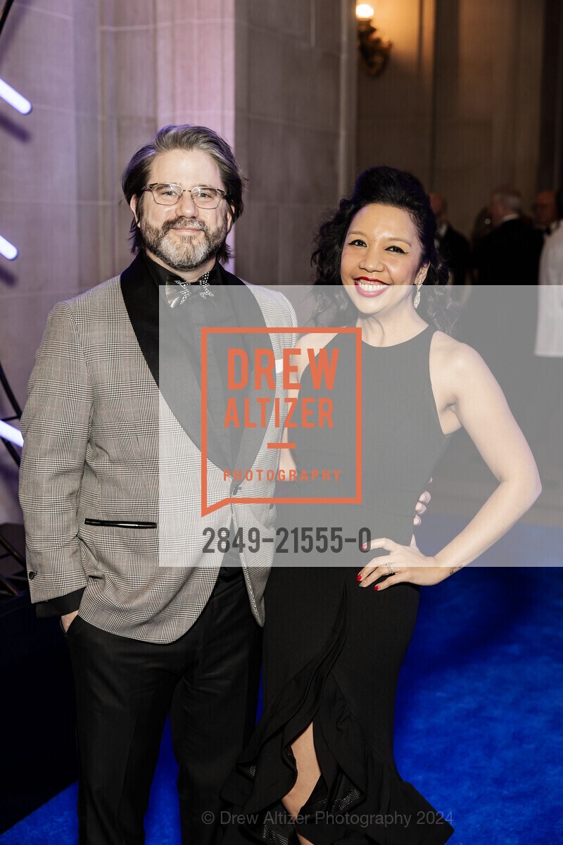 Dan Wood, Mariecar Mendoza, San Francisco Ballet Gala Opening Celebration 2024, San Francisco City Hall. 1 Dr Carlton B Goodlett Pl, SF, CA 94102 US, January 24th, 2024, Photo #2849-21555-0 Dan Wood, Mariecar Mendoza, Photo #2849-21555-0