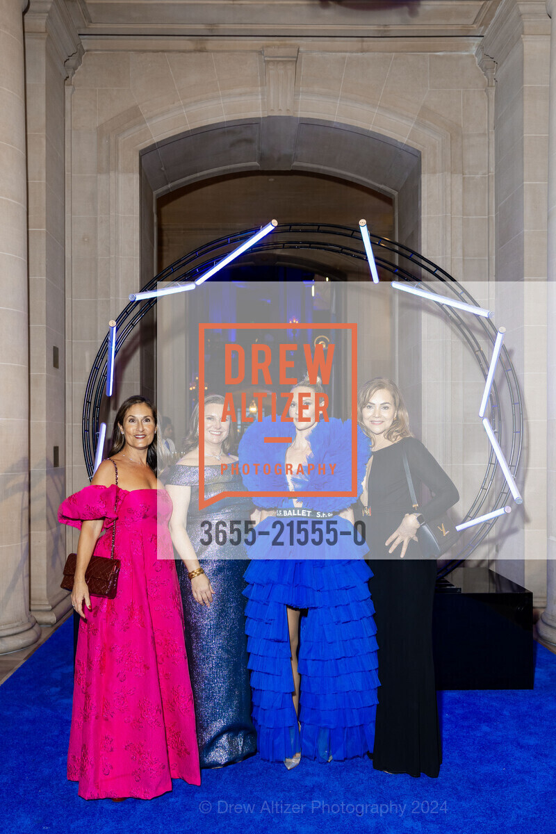 Stacy Crinks, Rachel Hickey, Laurelly Dale, Sandra Milan, San Francisco Ballet Gala Opening Celebration 2024, San Francisco City Hall. 1 Dr Carlton B Goodlett Pl, SF, CA 94102 US, January 24th, 2024, Photo #3655-21555-0 Stacy Crinks, Rachel Hickey, Laurelly Dale, Sandra Milan, Photo #3655-21555-0