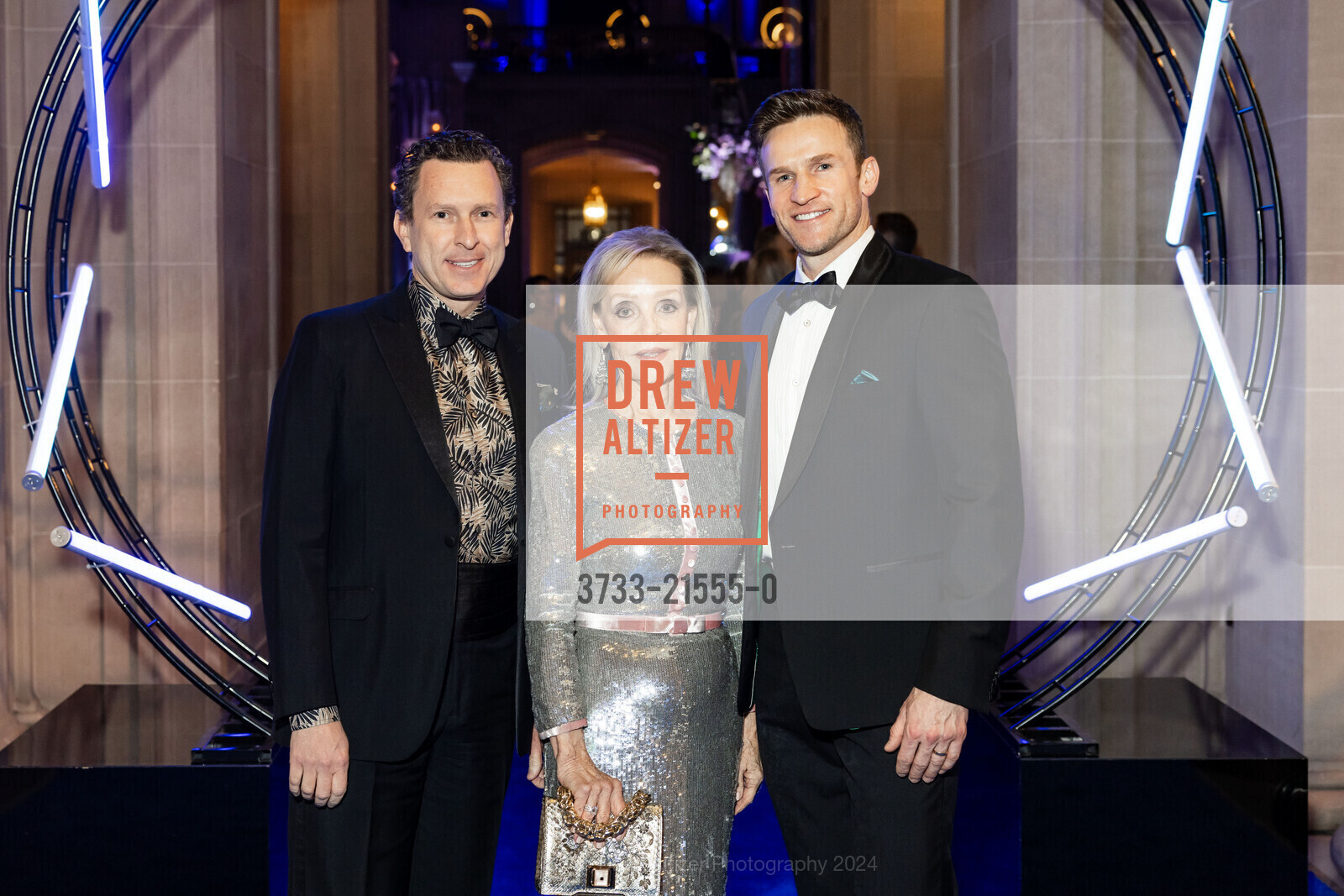 Jacob Langfelder, Barbara Brown, Claybourne Elder, San Francisco Ballet Gala Opening Celebration 2024, San Francisco City Hall. 1 Dr Carlton B Goodlett Pl, SF, CA 94102 US, January 24th, 2024, Photo #3733-21555-0 Jacob Langfelder, Barbara Brown, Claybourne Elder, Photo #3733-21555-0