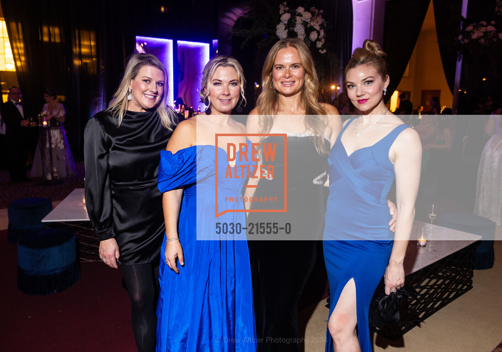 Jen Burch, Michelle Harris, Alexandra Demidova, Erica Felsch, San Francisco Ballet Gala Opening Celebration 2024, San Francisco City Hall. 1 Dr Carlton B Goodlett Pl, SF, CA 94102 US, January 24th, 2024, Photo #5030-21555-0 Jen Burch, Michelle Harris, Alexandra Demidova, Erica Felsch, Photo #5030-21555-0