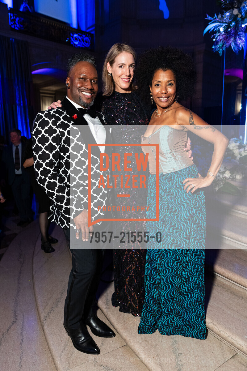 Jayson Johnson, Elizabeth Majoch, Traci Schmitz, San Francisco Ballet Gala Opening Celebration 2024, San Francisco City Hall. 1 Dr Carlton B Goodlett Pl, SF, CA 94102 US, January 24th, 2024, Photo #7957-21555-0 Jayson Johnson, Elizabeth Majoch, Traci Schmitz, Photo #7957-21555-0