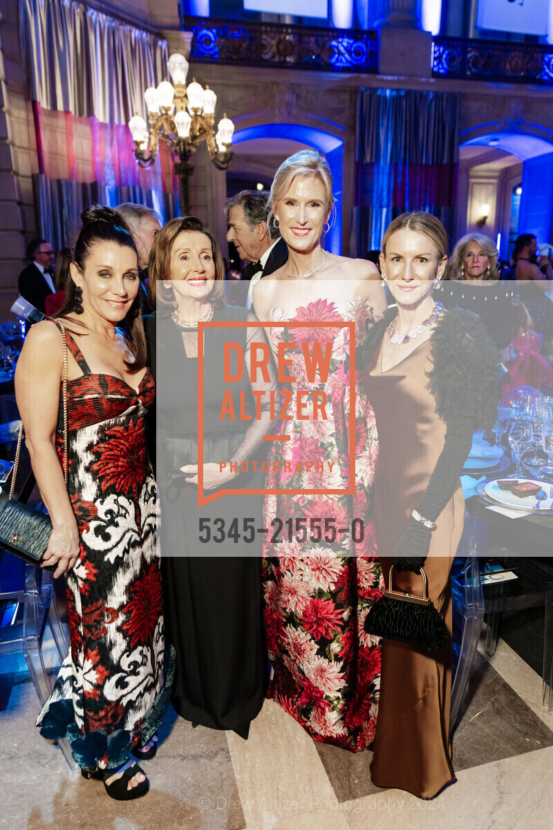 Deborah Barrera, Nancy Pelosi, Alison Mauzé, Stephanie Mellin, San Francisco Ballet Gala Opening Celebration 2024, San Francisco City Hall. 1 Dr Carlton B Goodlett Pl, SF, CA 94102 US, January 24th, 2024, Photo #5345-21555-0 Deborah Barrera, Nancy Pelosi, Alison Mauzé, Stephanie Mellin, Photo #5345-21555-0