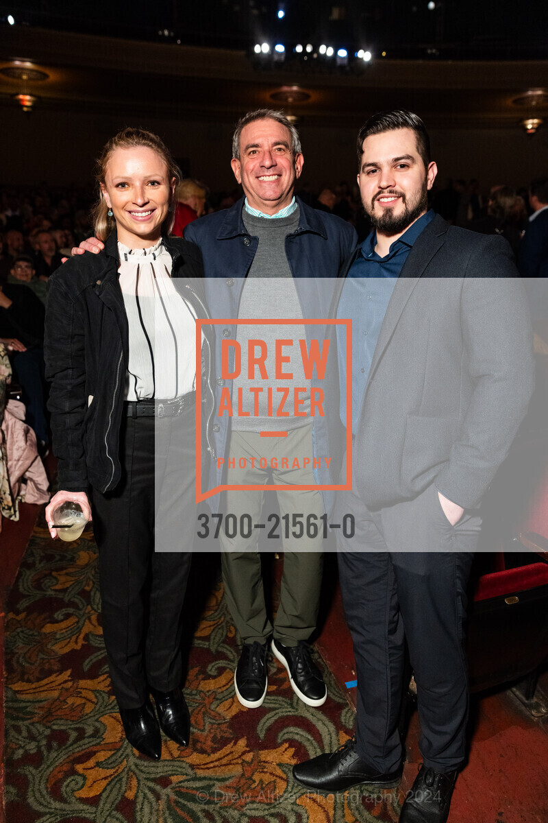 Skylar Fink, Robin Fink, Ricardo Suarez, 20th Anniversary Celebration Screening of PURSUIT OF EQUALITY, The Castro Theatre. 429 Castro St, SF, CA 94114 US, February 1st, 2024, Photo #3700-21561-0 Skylar Fink, Robin Fink, Ricardo Suarez, Photo #3700-21561-0